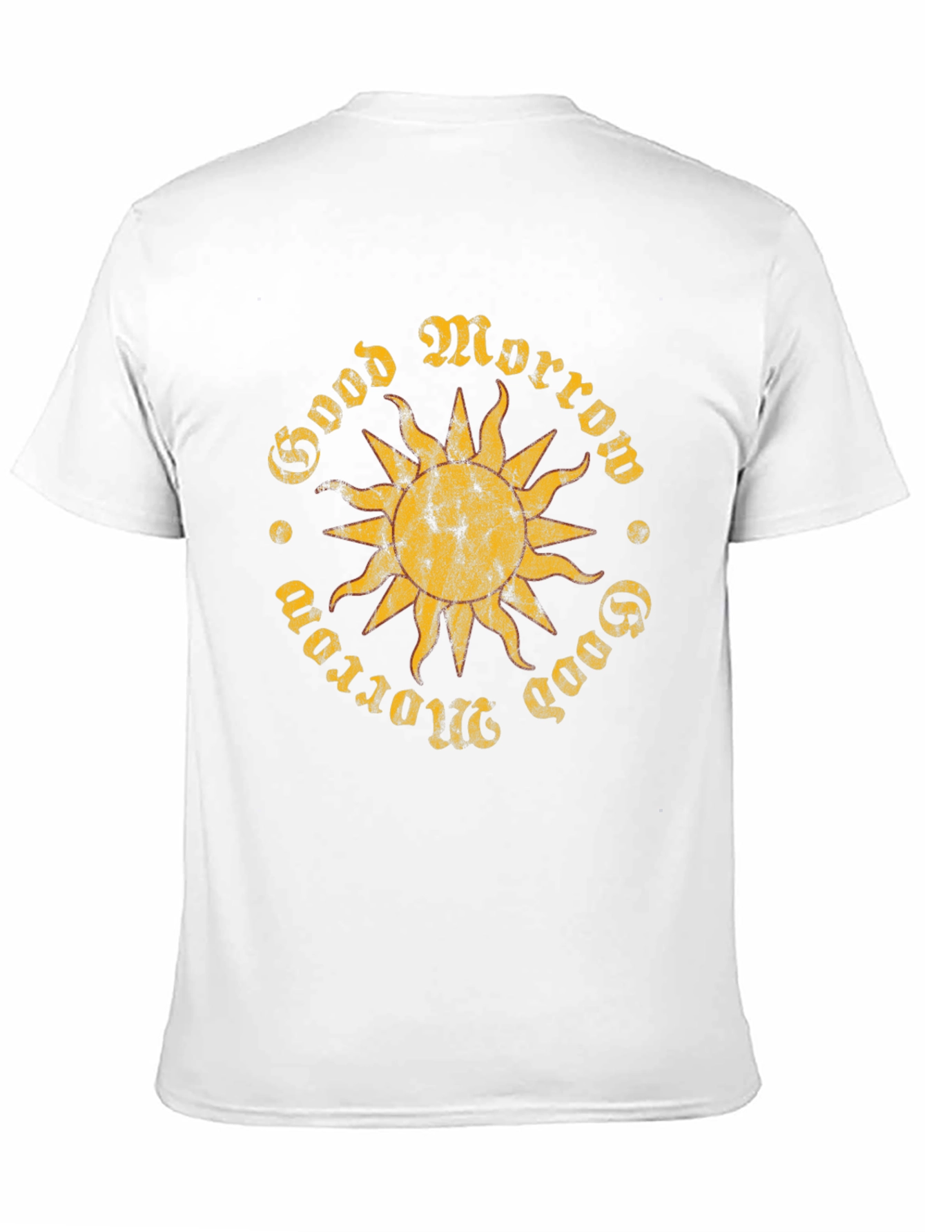Good Morrow Sun Graphic Black T-Shirt