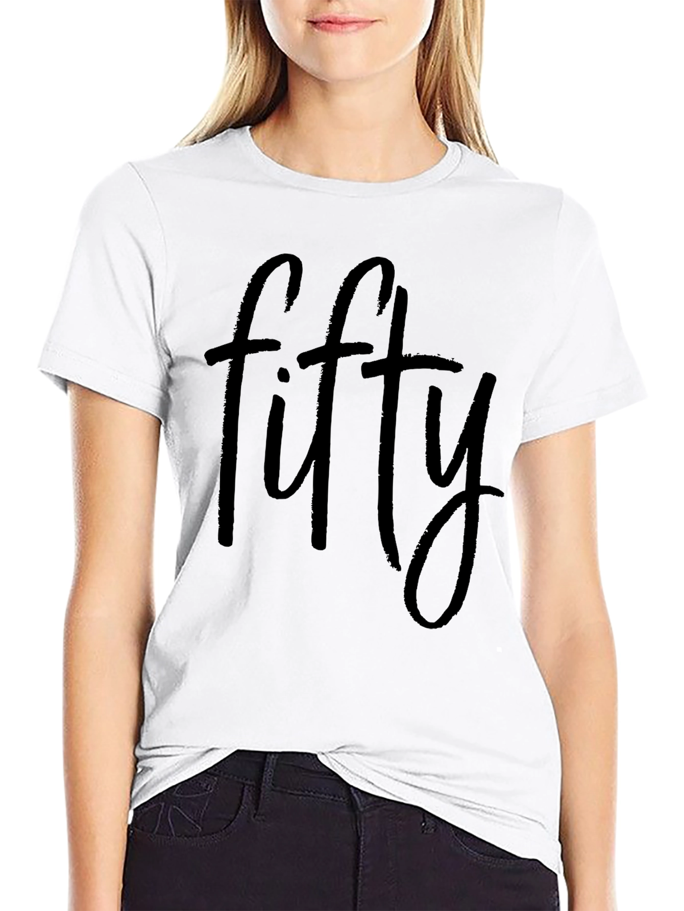 Fifty Graphic Tee - Soft Cotton Blend