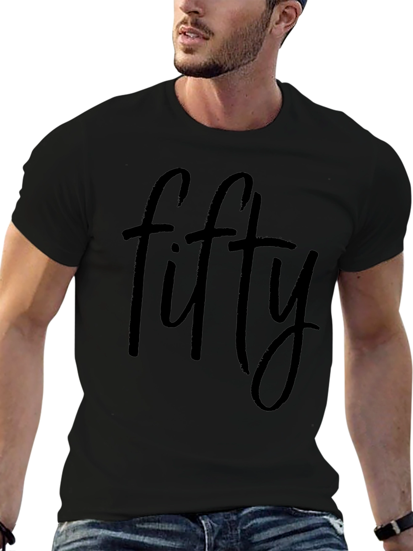 Fifty Graphic Tee - Soft Cotton Blend