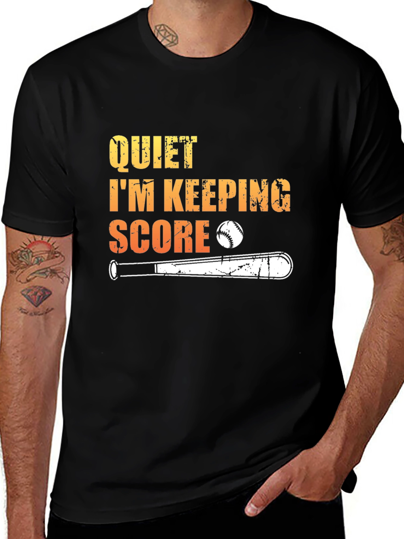 Quiet Im Keeping Score Baseball T-Shirt