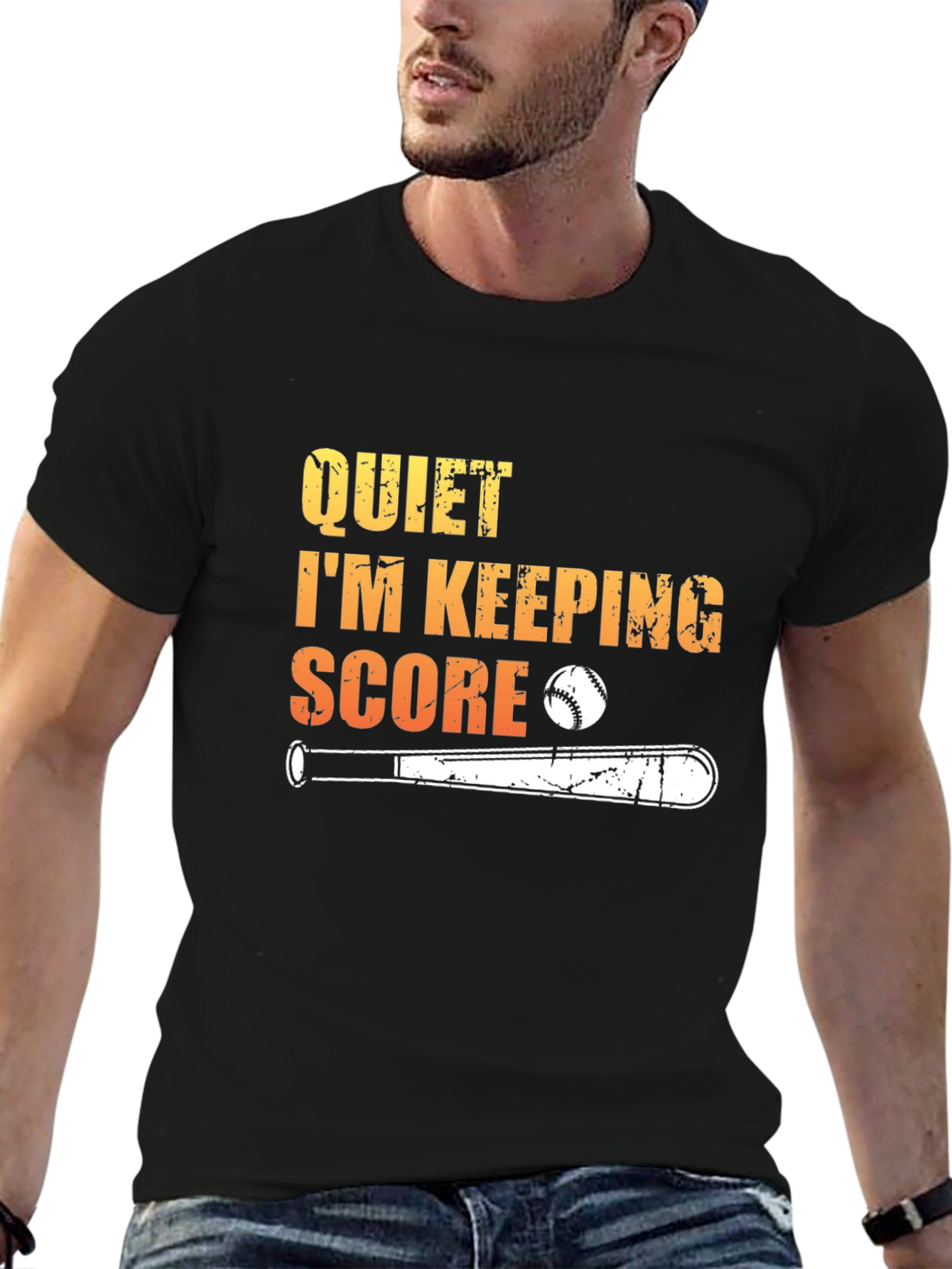 Quiet Im Keeping Score Baseball T-Shirt