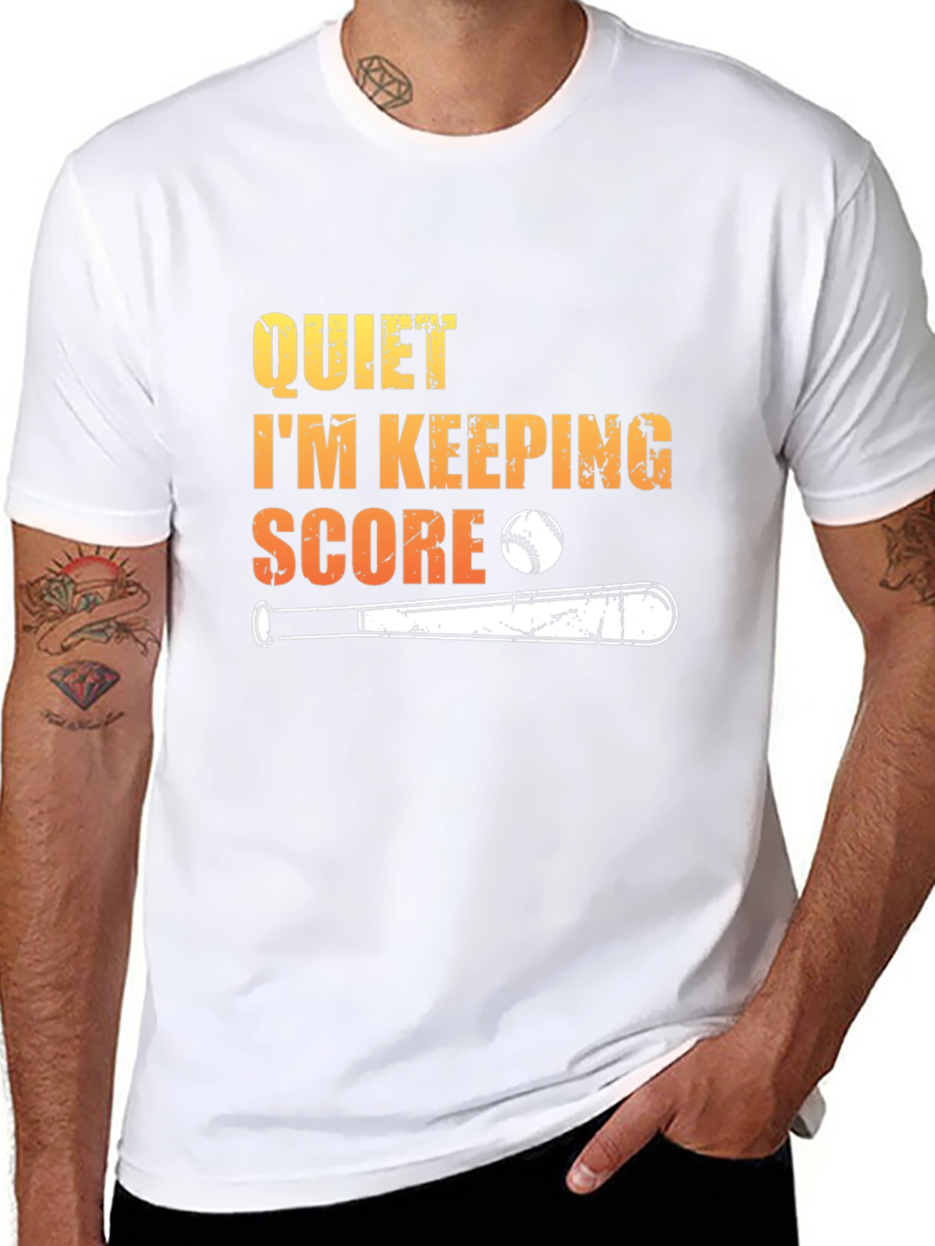 Quiet Im Keeping Score Baseball T-Shirt
