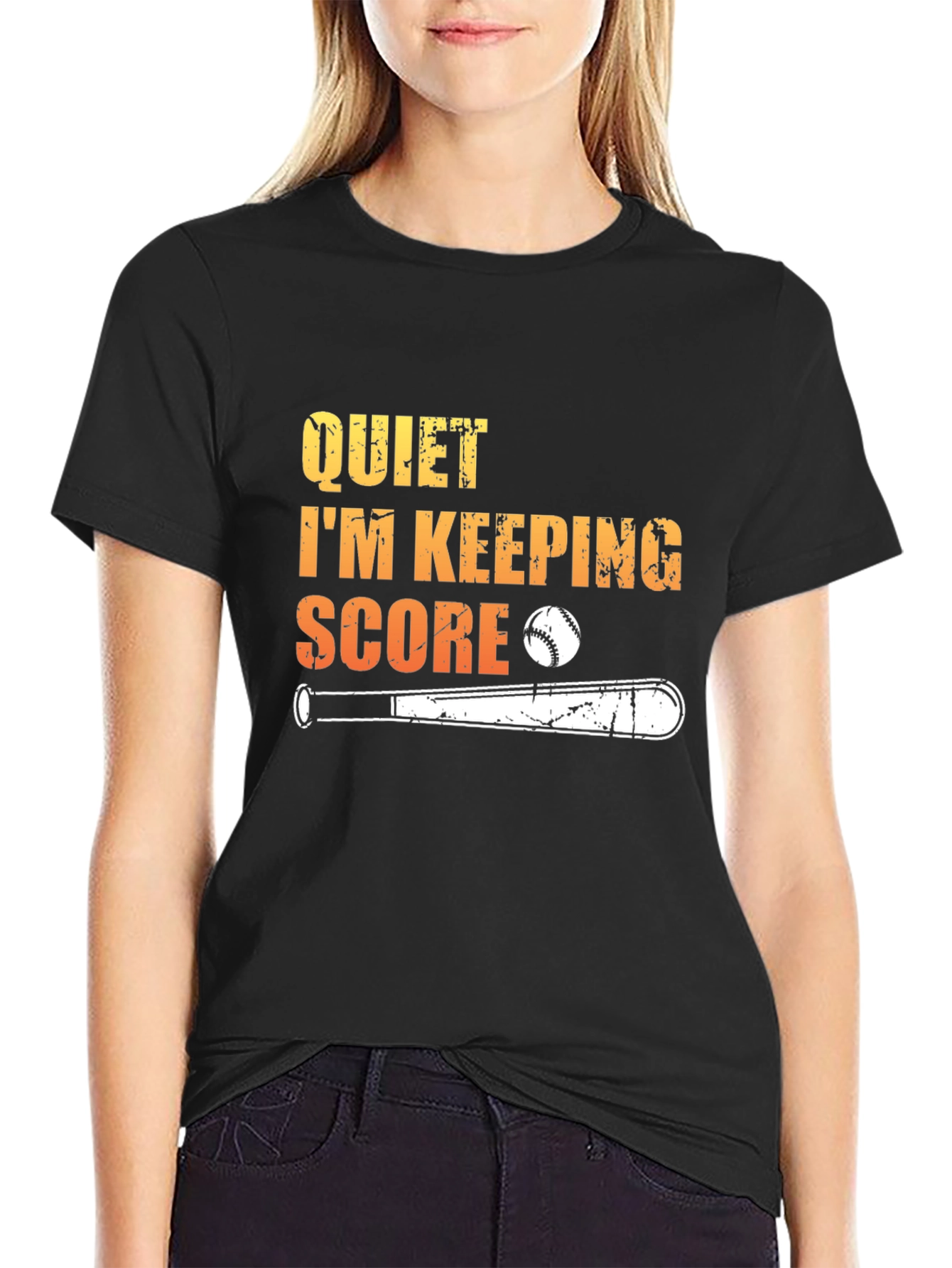 Quiet Im Keeping Score Baseball T-Shirt