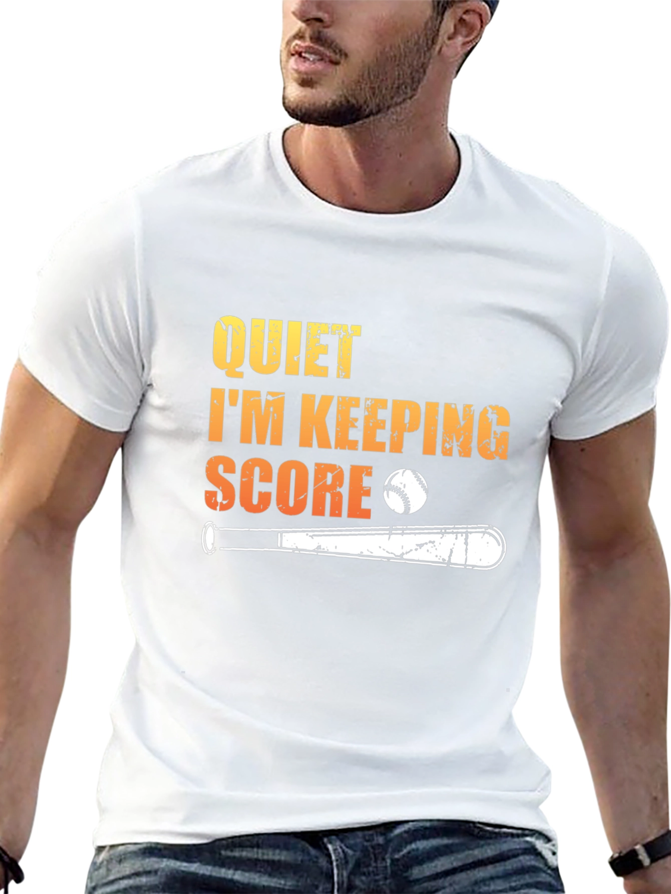 Quiet Im Keeping Score Baseball T-Shirt