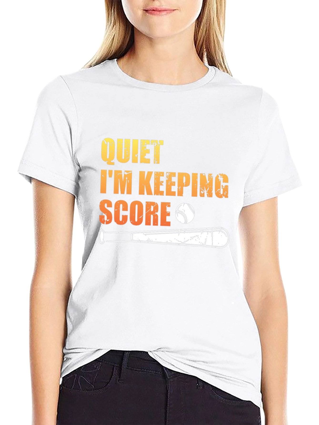 Quiet Im Keeping Score Baseball T-Shirt