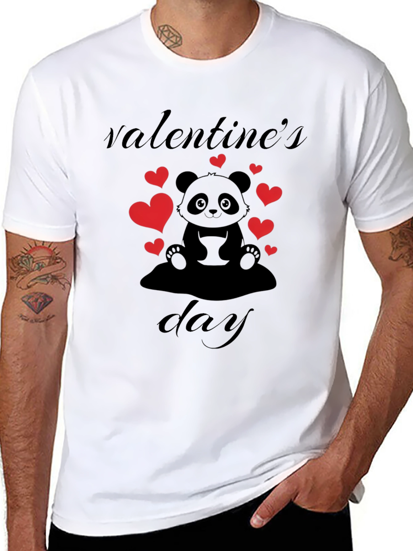 Valentines Day Panda T-Shirt