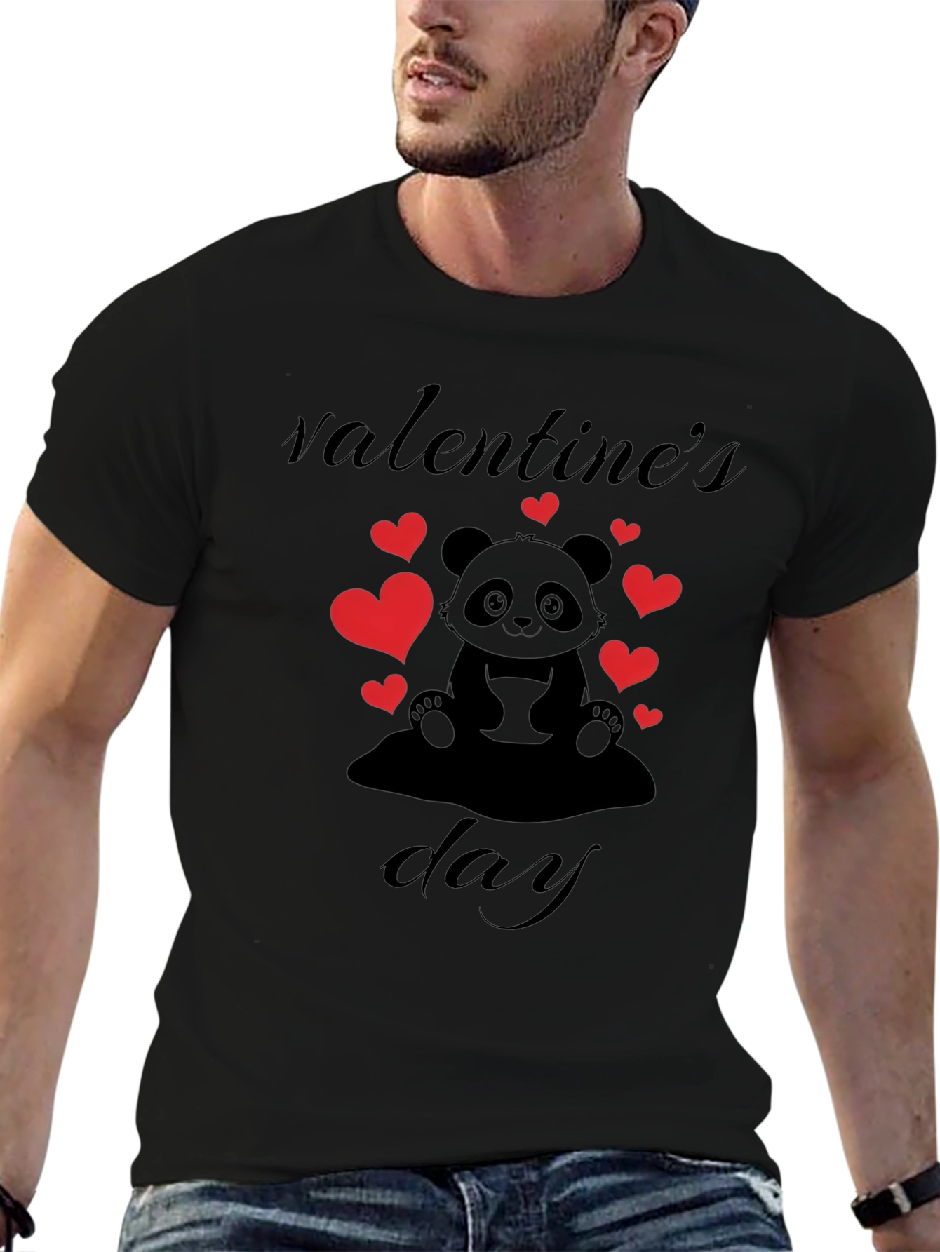 Valentines Day Panda T-Shirt