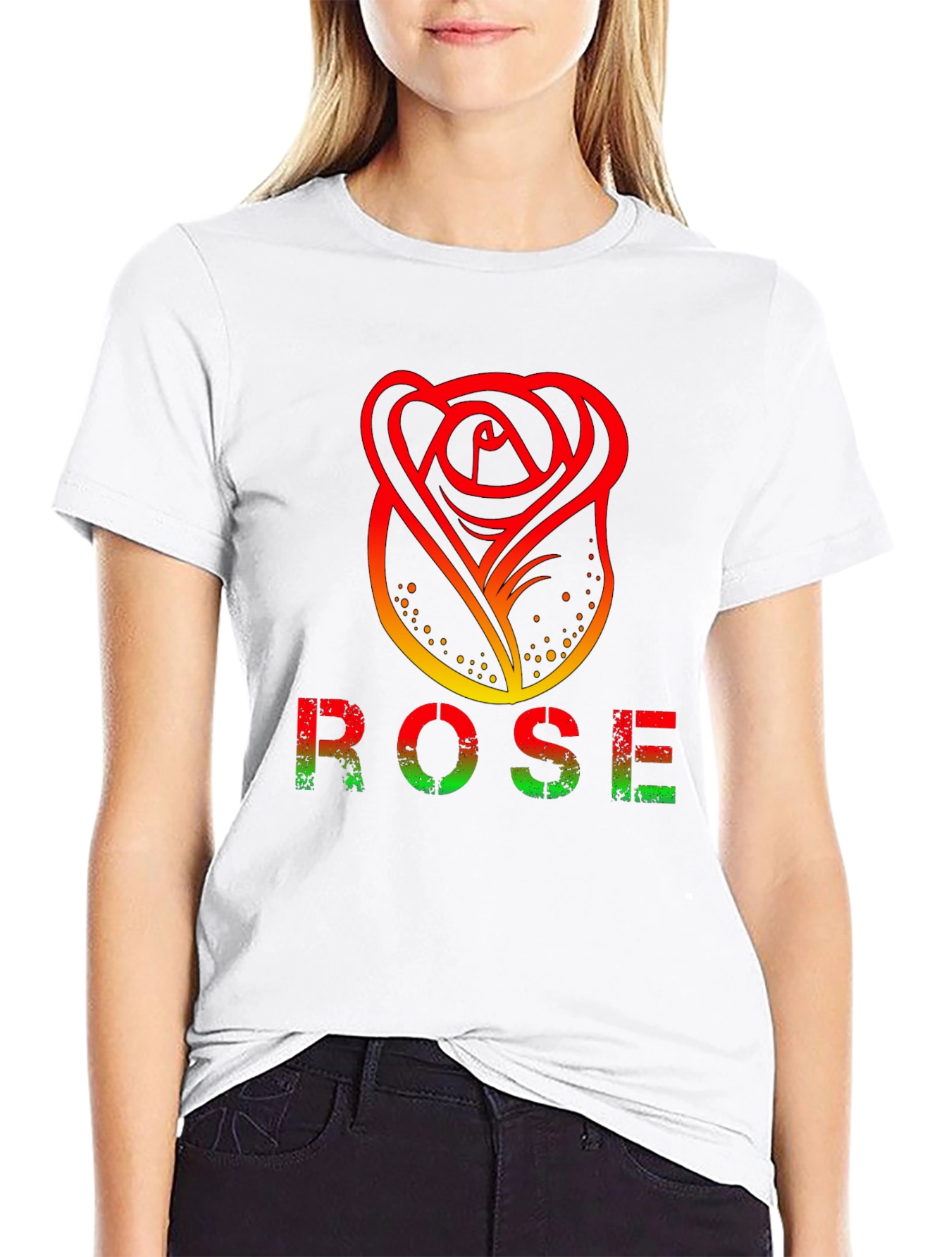 Rose Graphic T-Shirt - Modern Design
