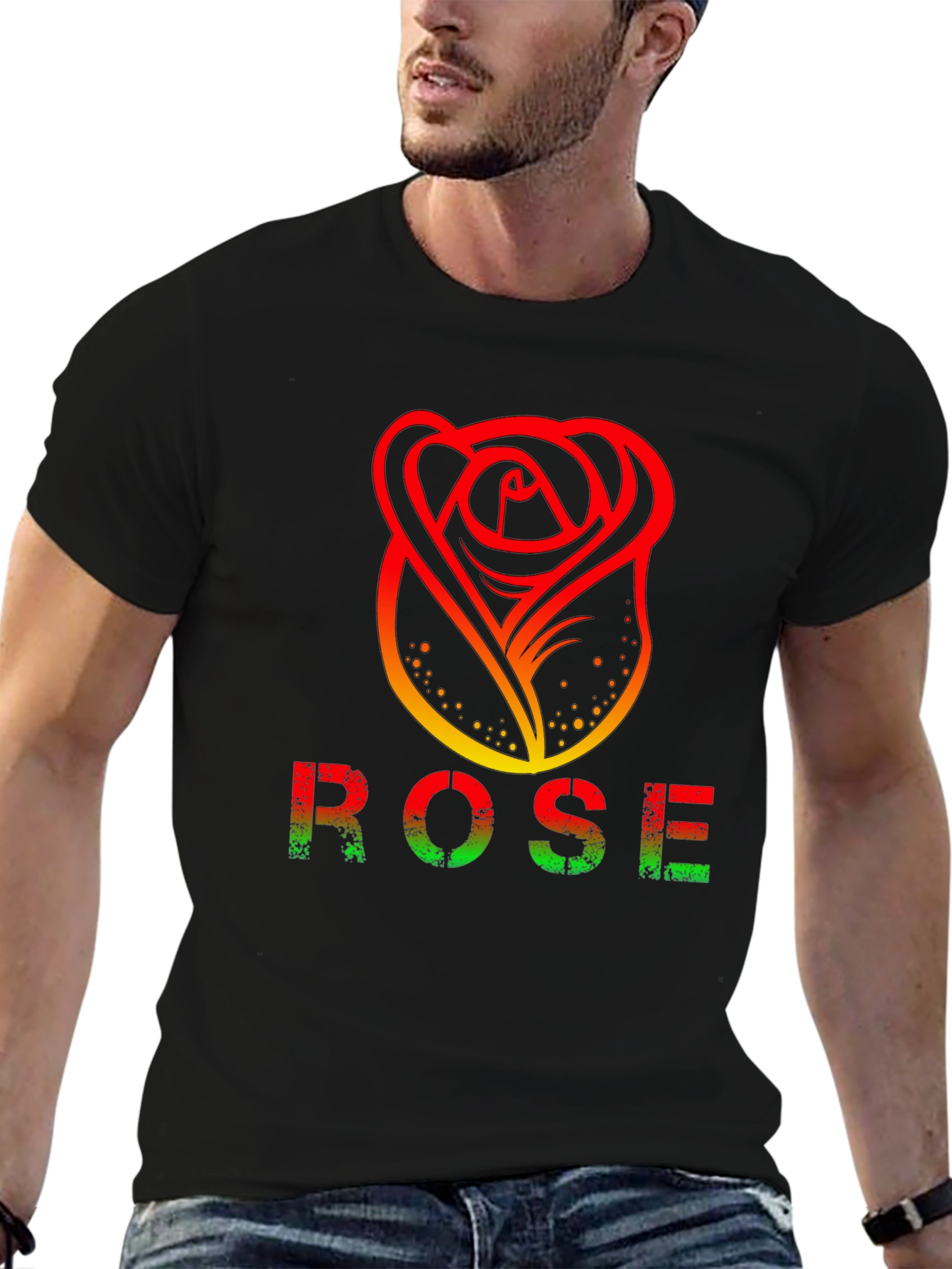 Rose Graphic T-Shirt - Modern Design