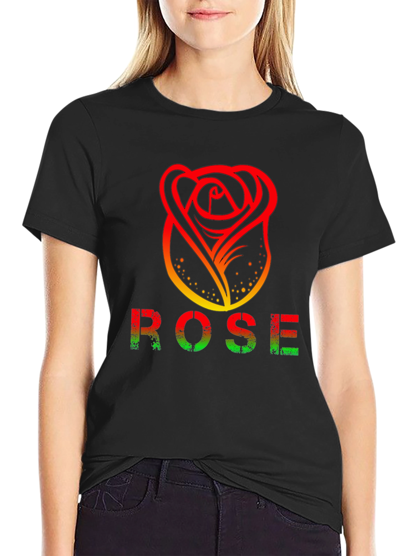 Rose Graphic T-Shirt - Modern Design