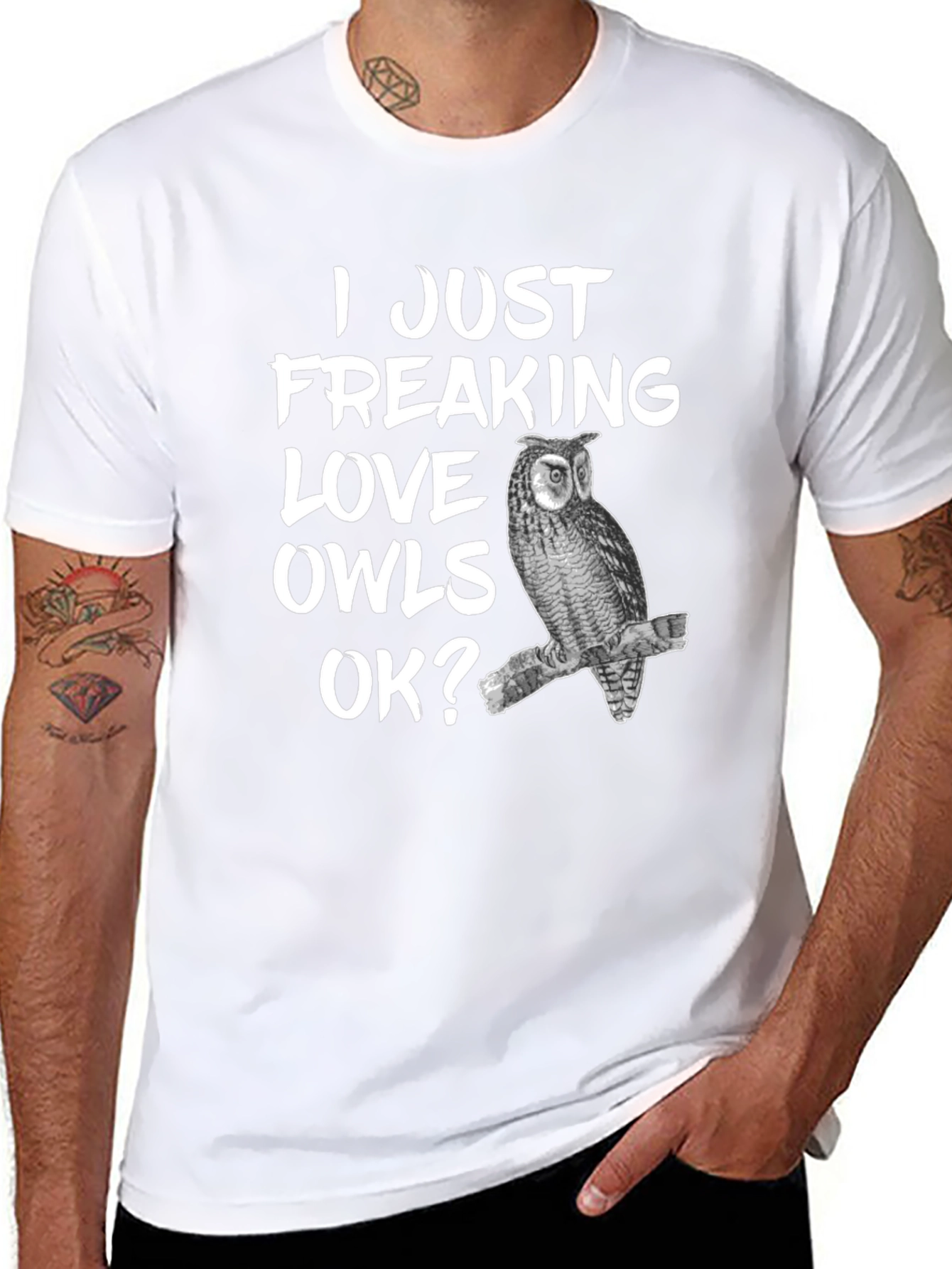 I Love Owls T-Shirt - Funny Owl Lover Tee