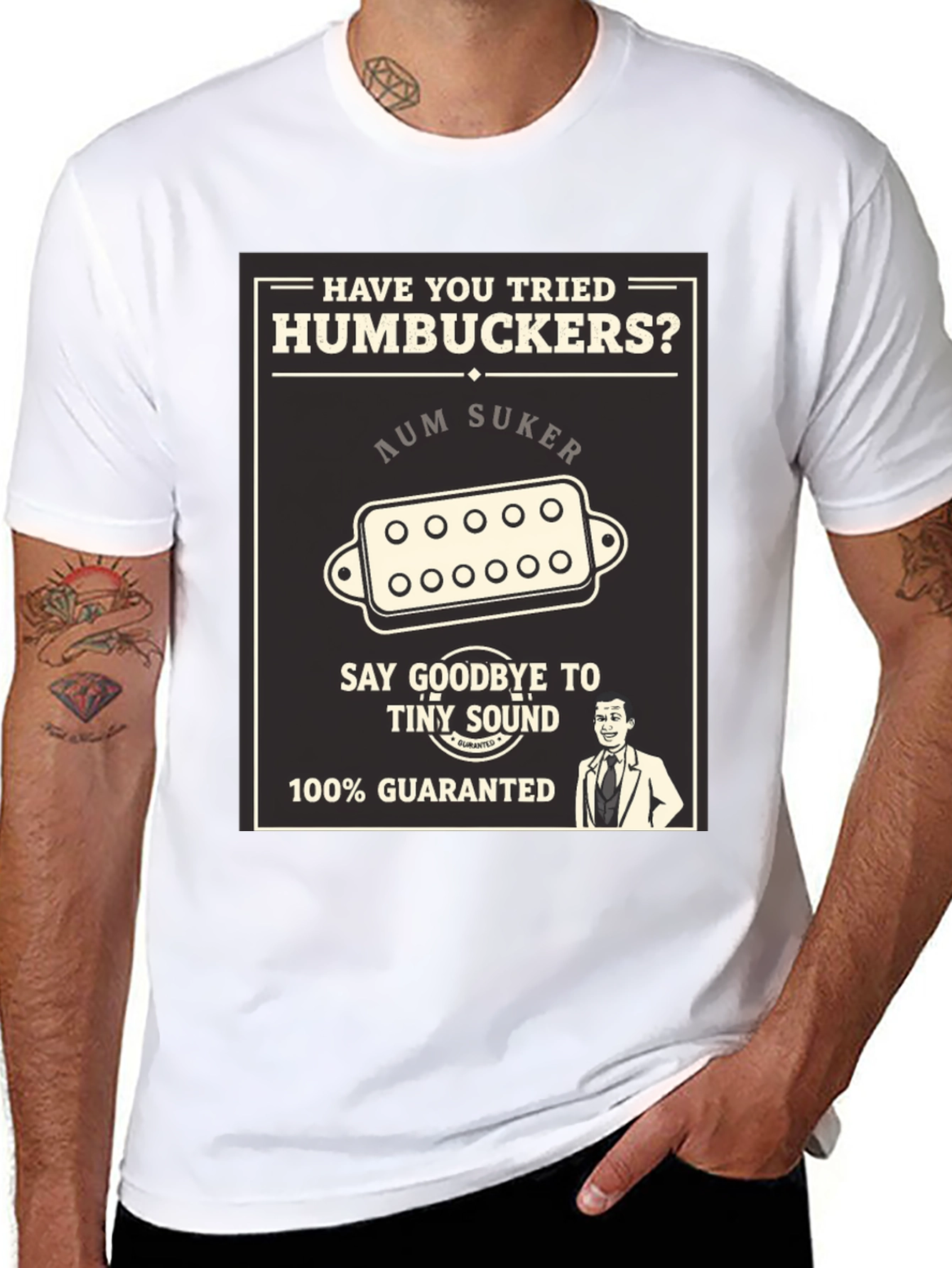 Humbucker T-Shirt: Guitar Pickup Humor