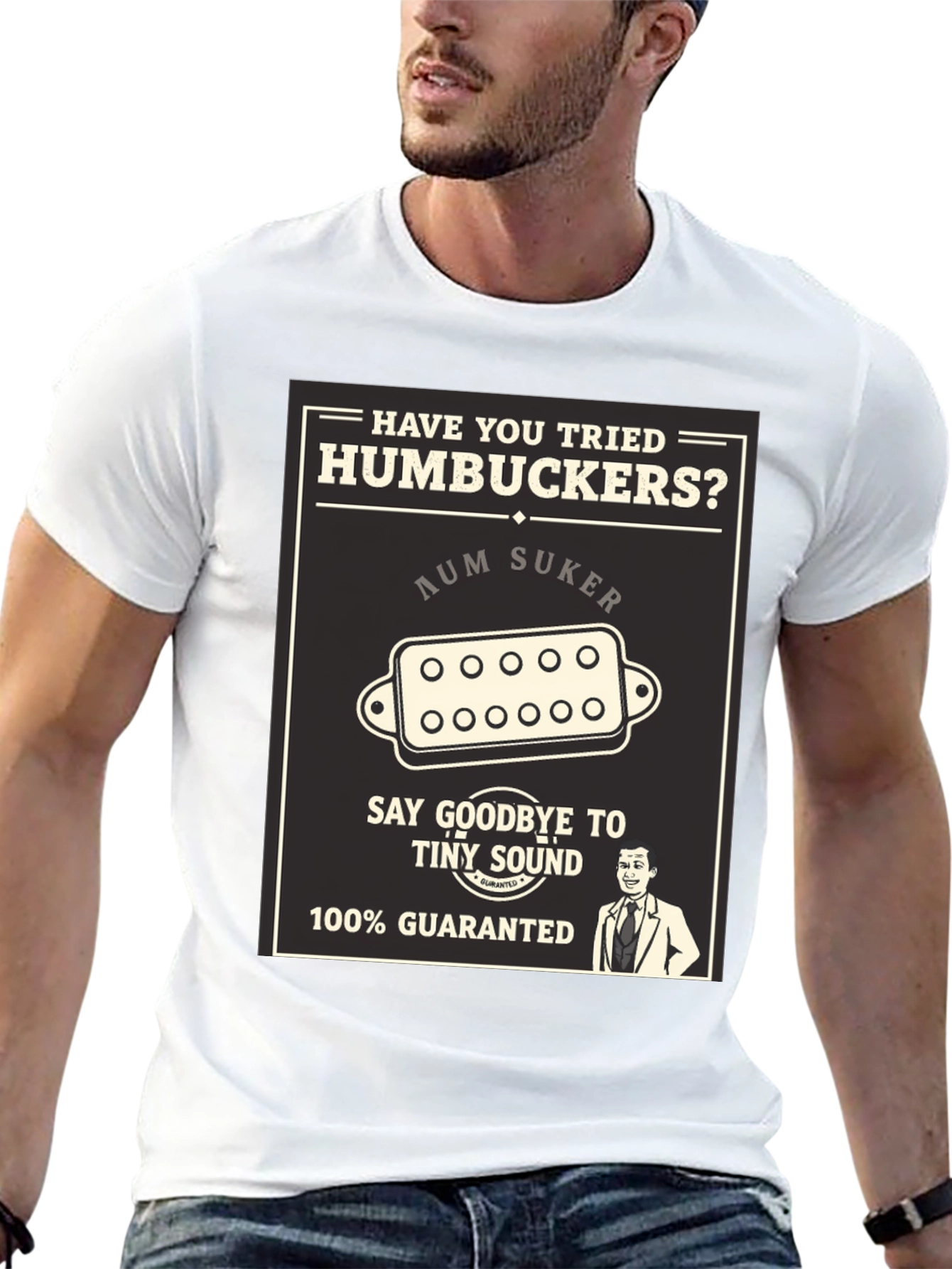 Humbucker T-Shirt: Guitar Pickup Humor