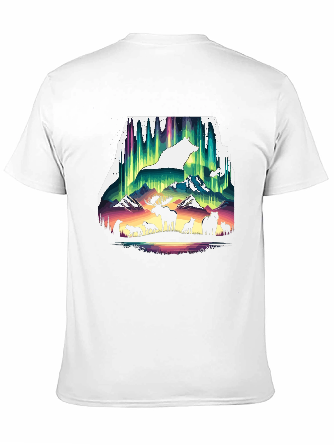Wildlife Silhouette Graphic Tee - Nature Inspired Shirt