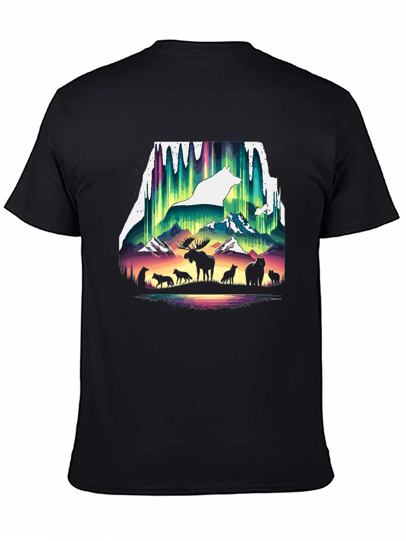 Wildlife Silhouette Graphic Tee - Nature Inspired Shirt
