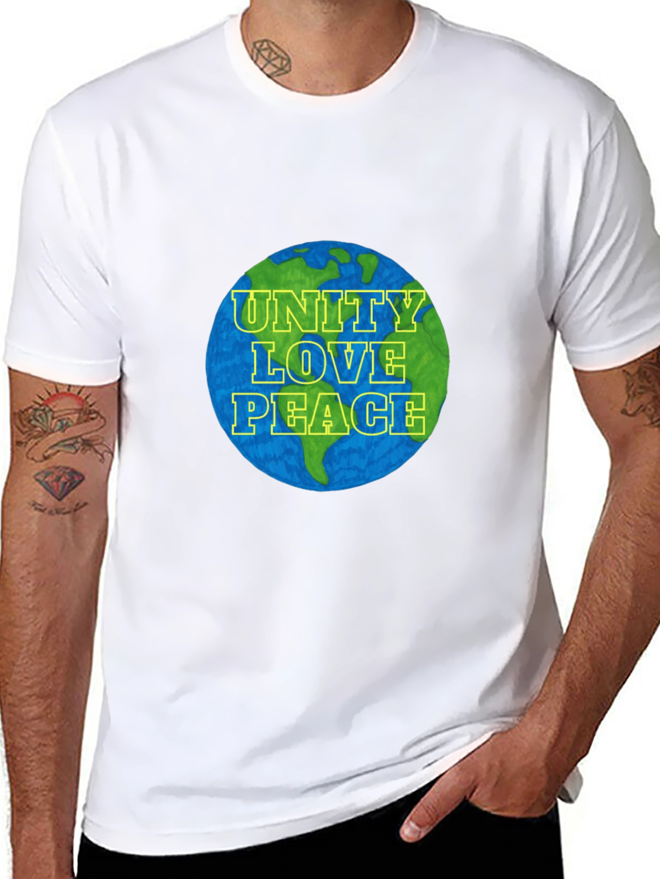 Unity Love Peace Graphic T-Shirt