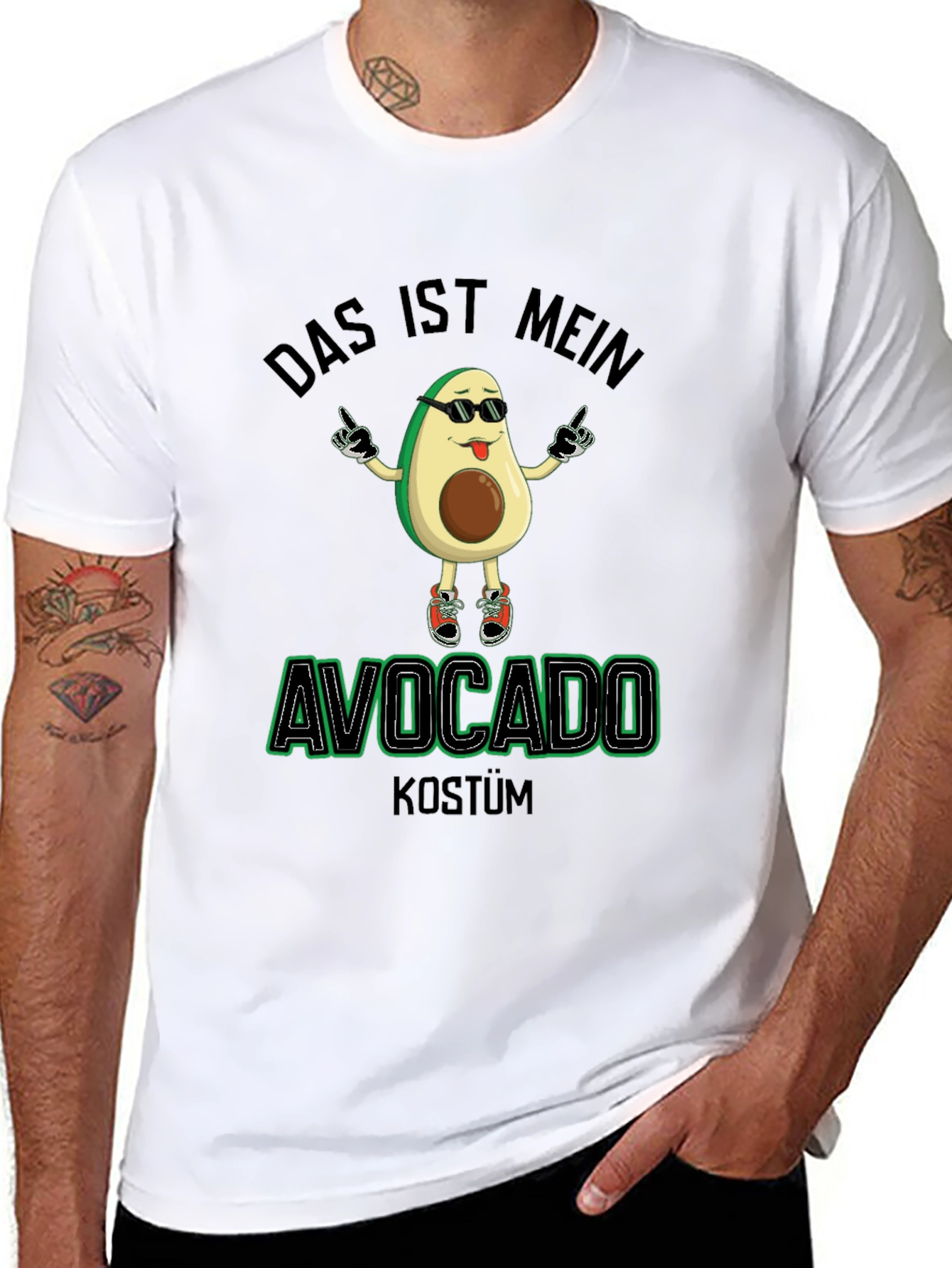 Avocado Costume T-Shirt - Funny German Design