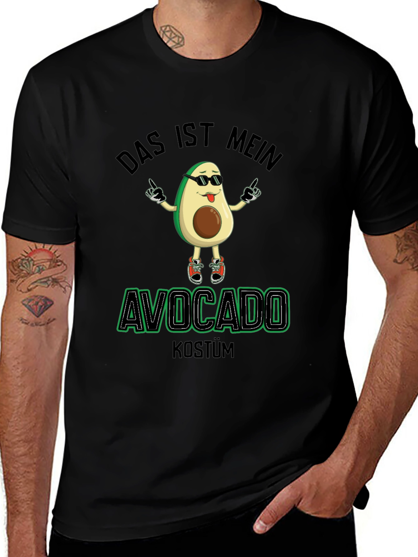 Avocado Costume T-Shirt - Funny German Design