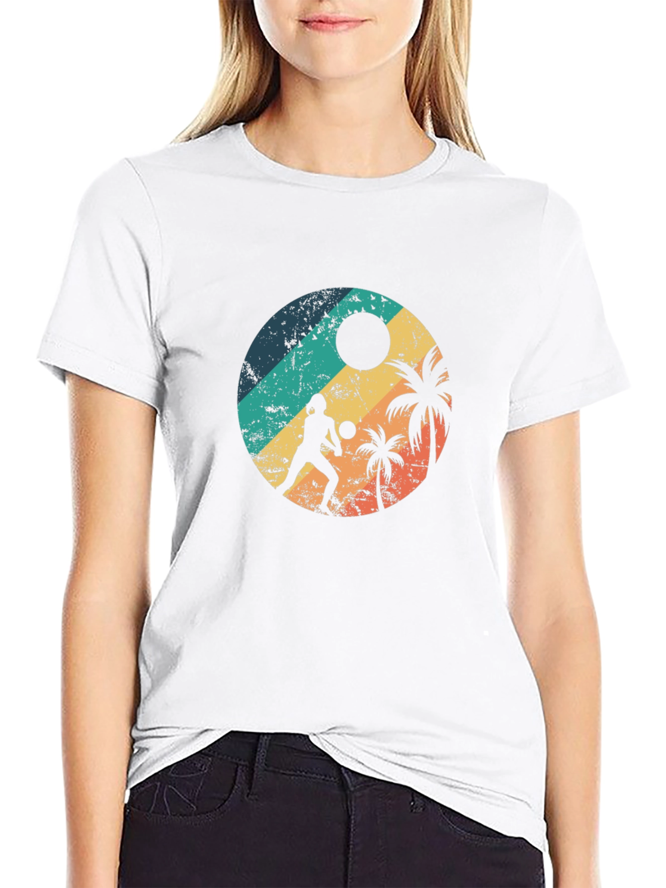 Retro Beach Volleyball T-Shirt