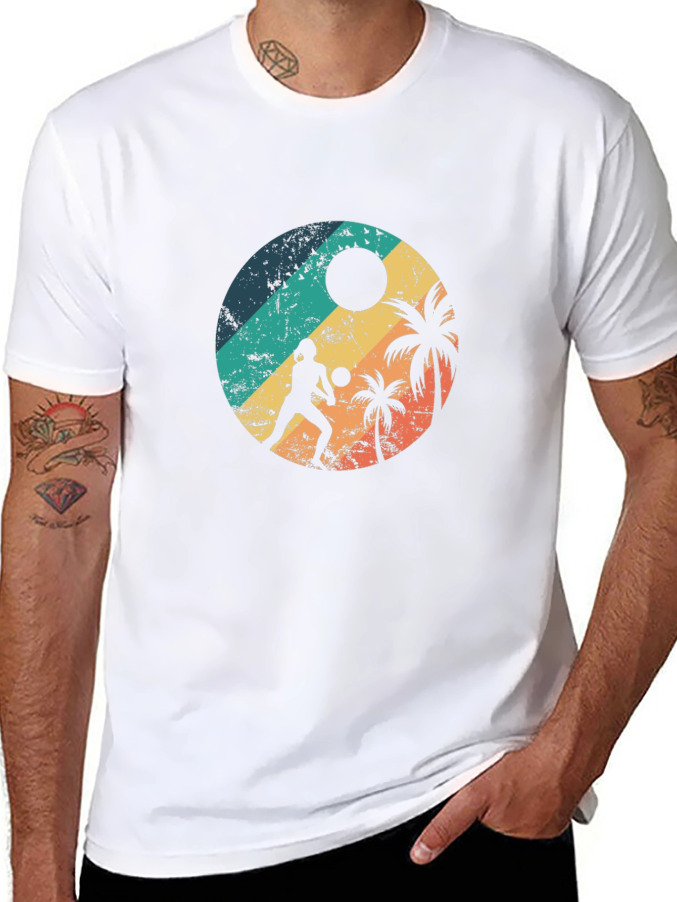 Retro Beach Volleyball T-Shirt