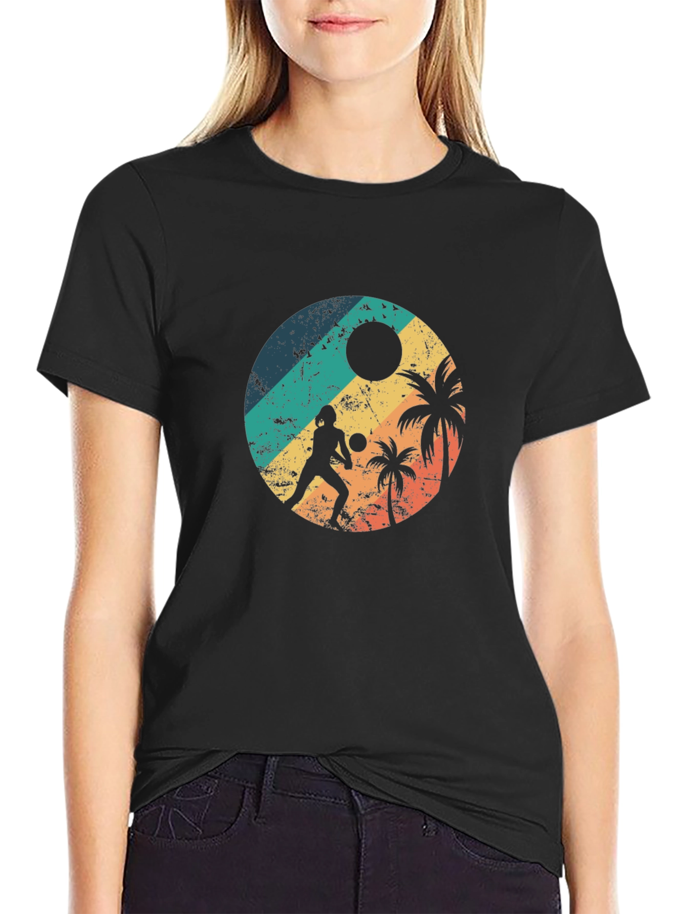 Retro Beach Volleyball T-Shirt