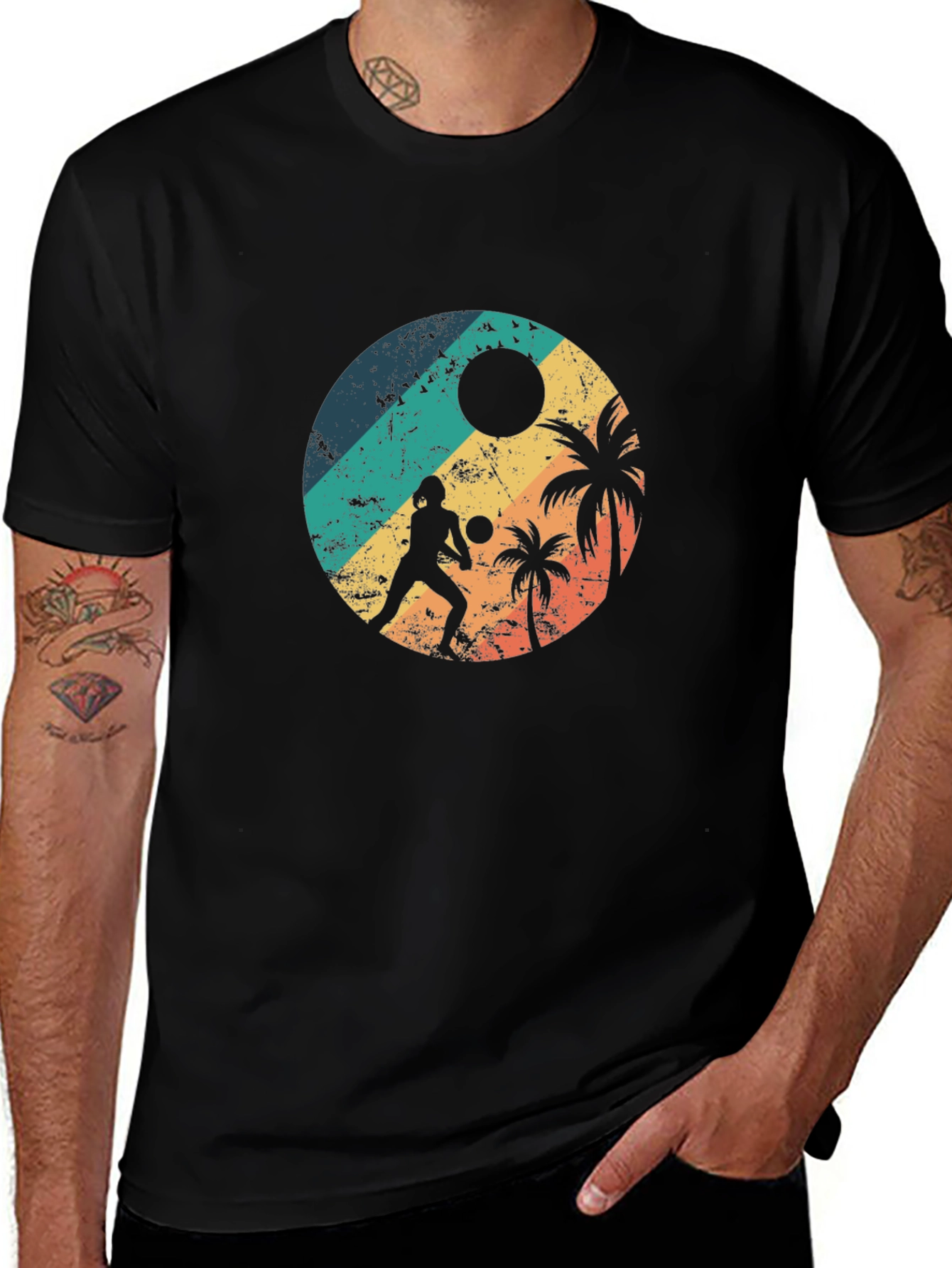 Retro Beach Volleyball T-Shirt