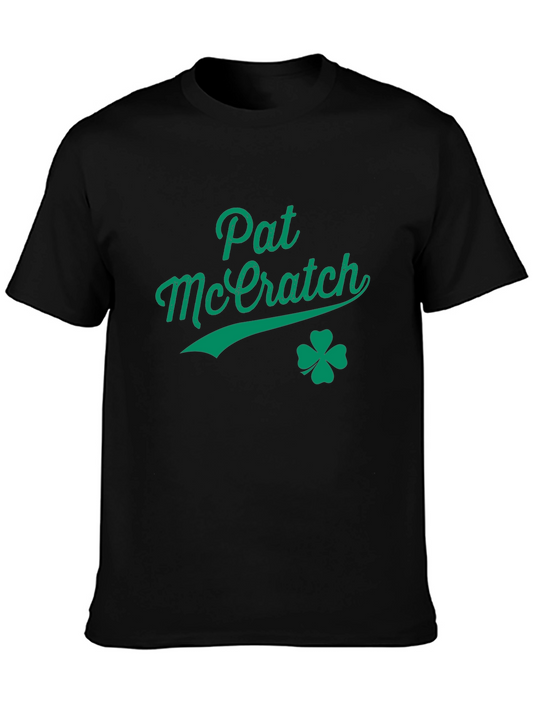 Pat McEratch St. Patricks Day Black Graphic Tee