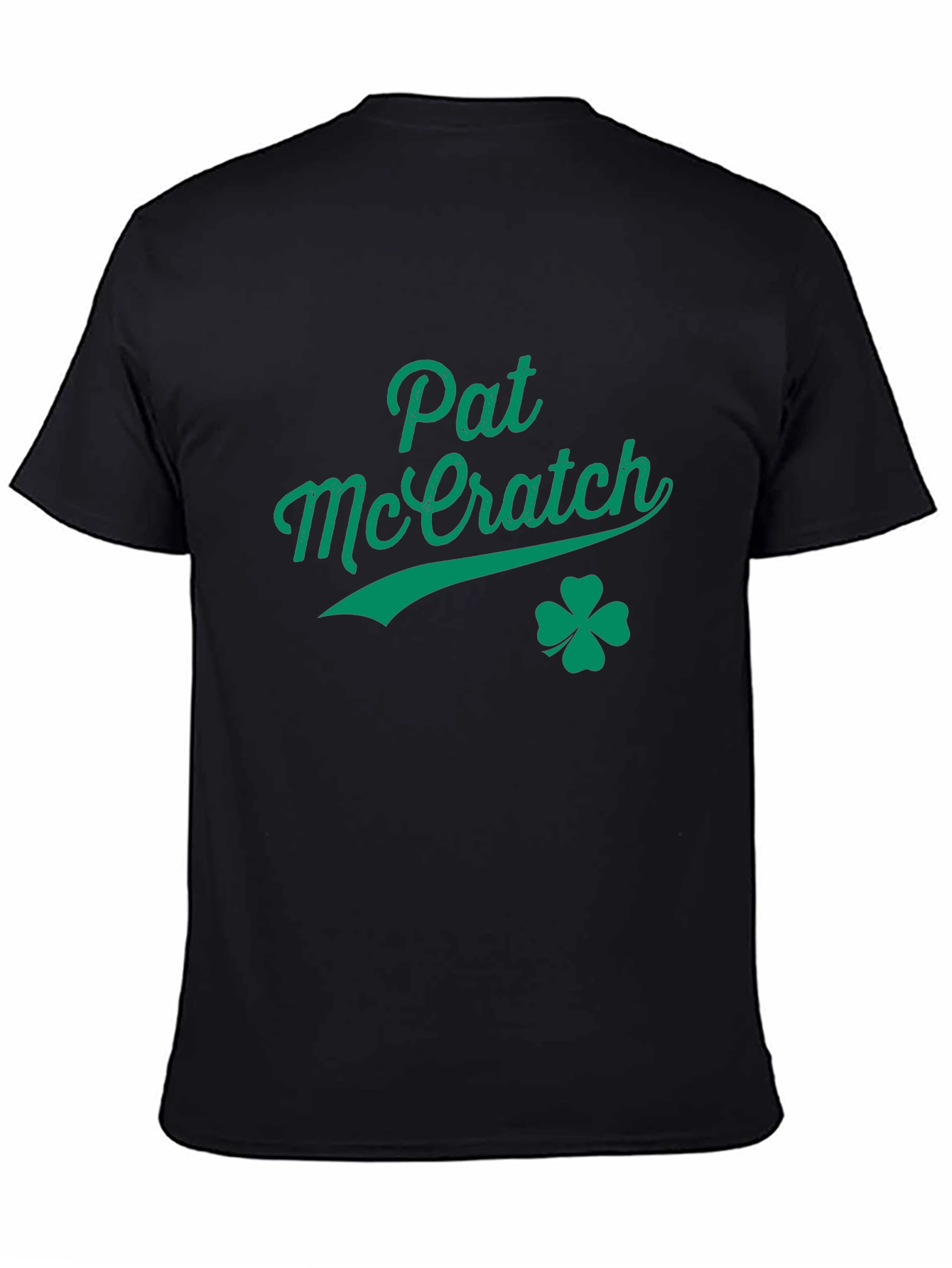 Pat McEratch St. Patricks Day Black Graphic Tee