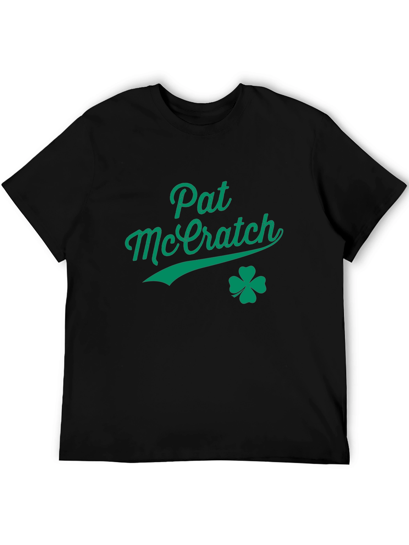 Pat McEratch St. Patricks Day Black Graphic Tee