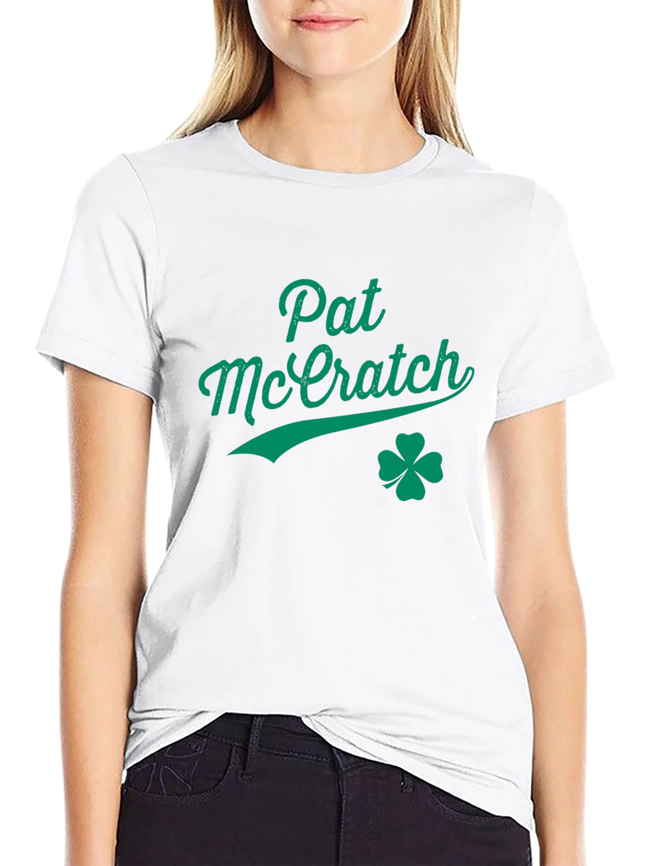 Pat McEratch St. Patricks Day Black Graphic Tee