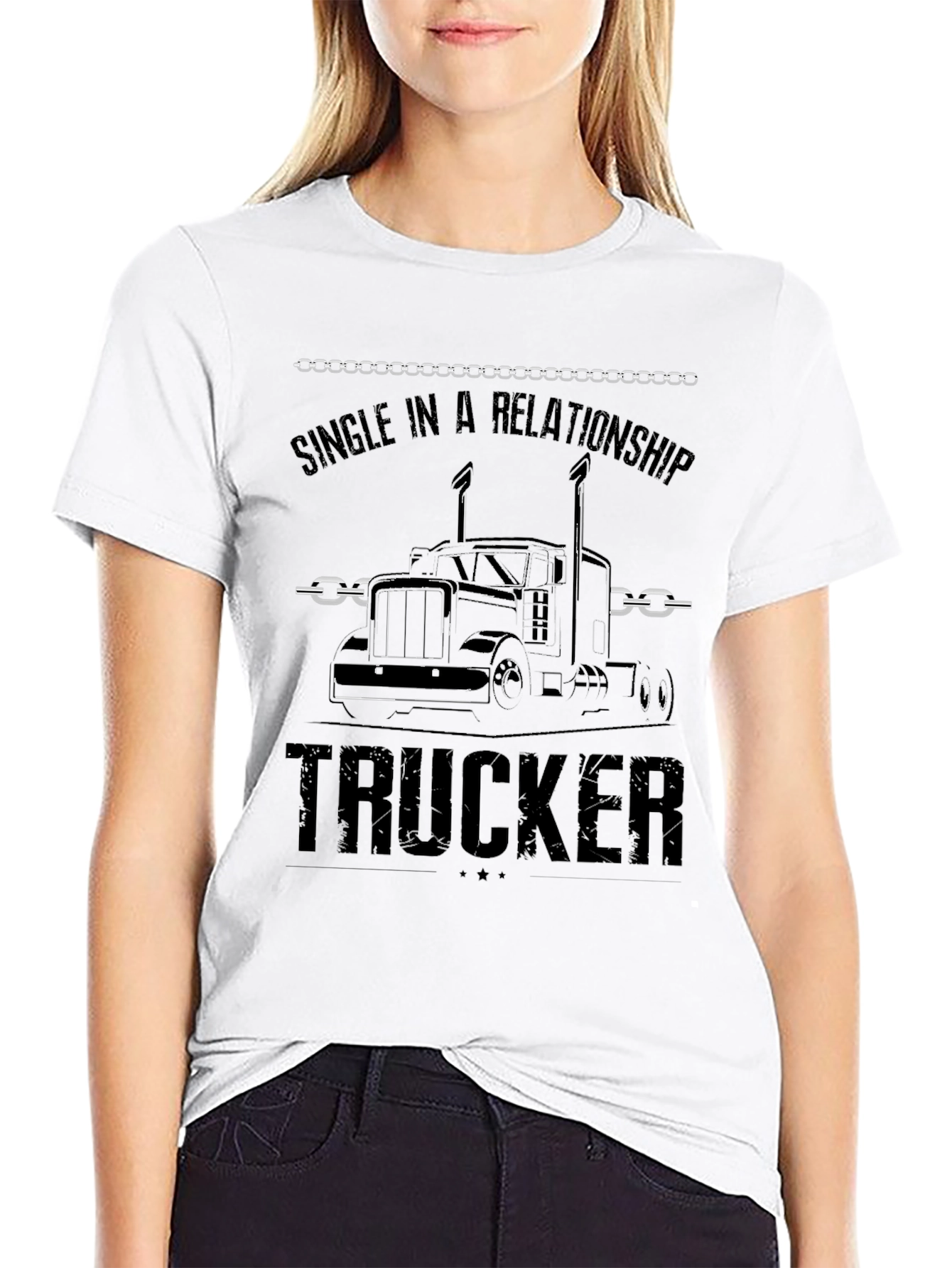 Trucker Relationship T-Shirt - Semi Truck Graphic Tee
