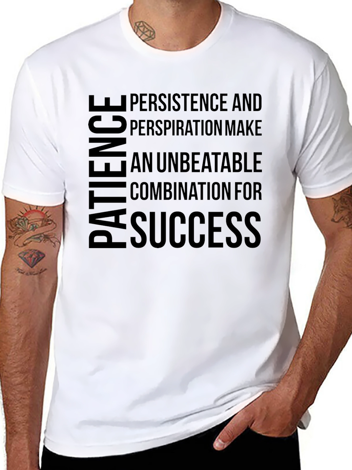 Motivational T-Shirt: Patience Persistence Success