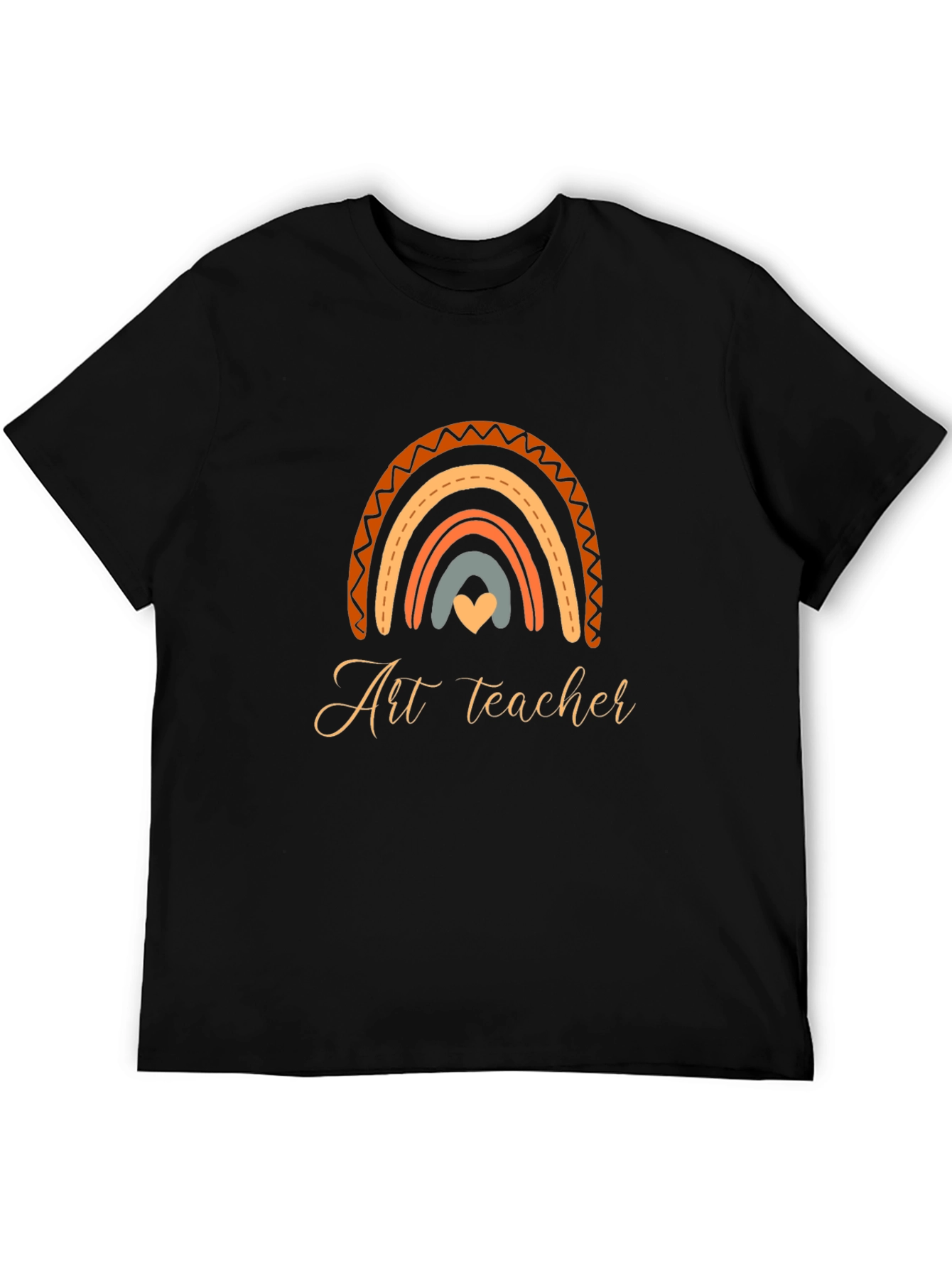 Art Teacher Rainbow Graphic T-Shirt