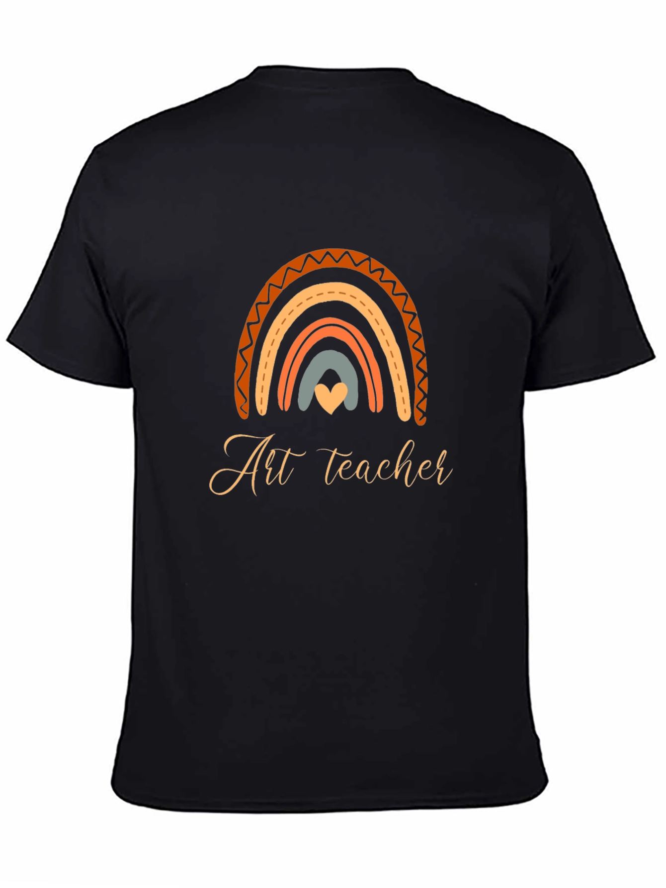 Art Teacher Rainbow Graphic T-Shirt