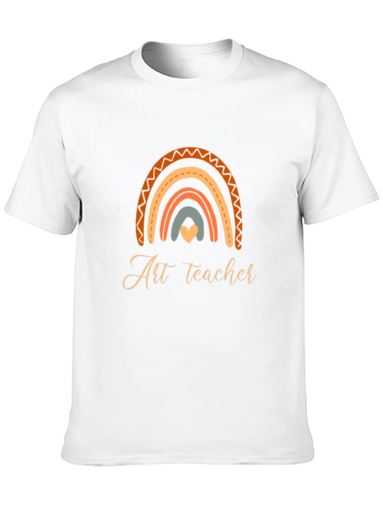 Art Teacher Rainbow Graphic T-Shirt