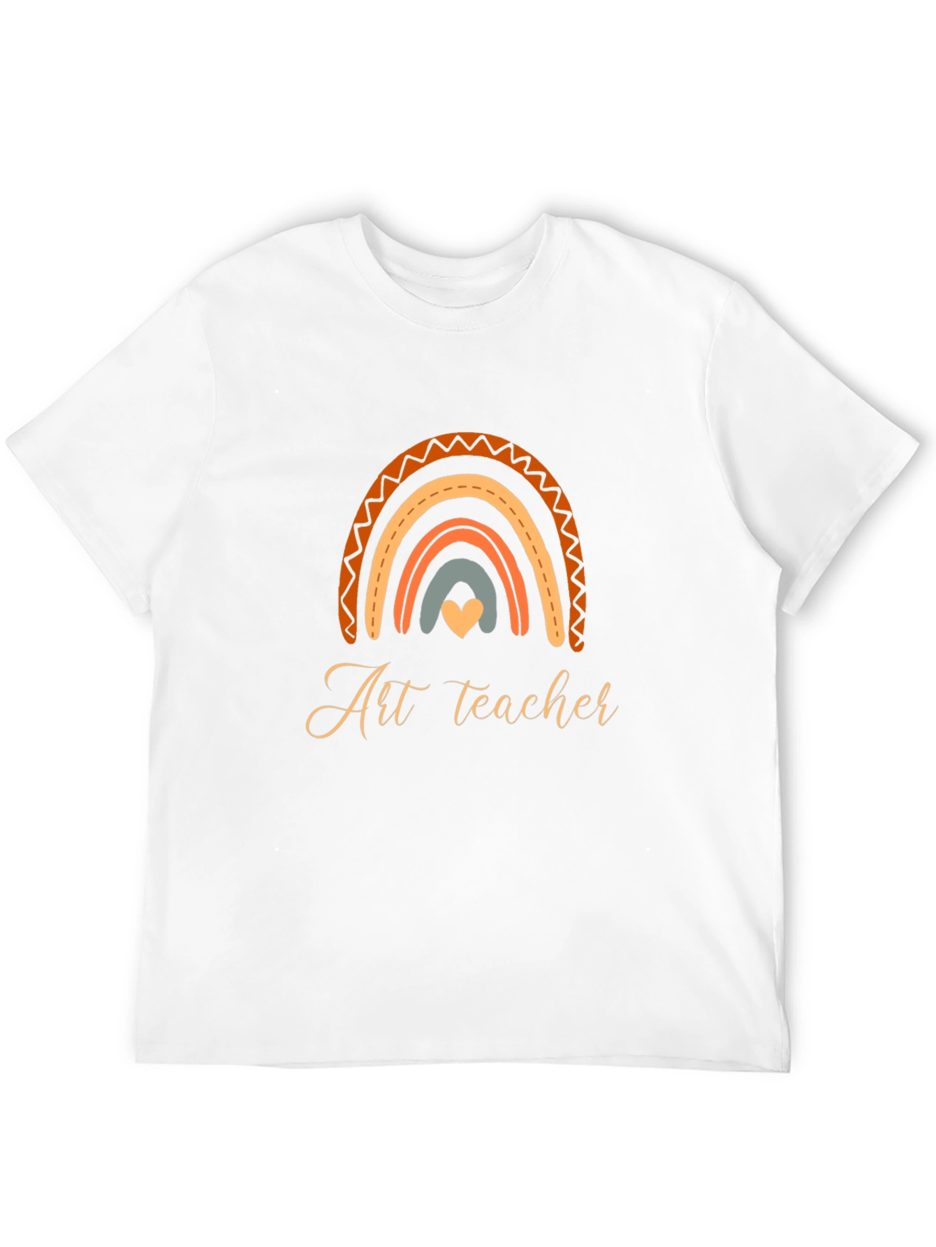 Art Teacher Rainbow Graphic T-Shirt
