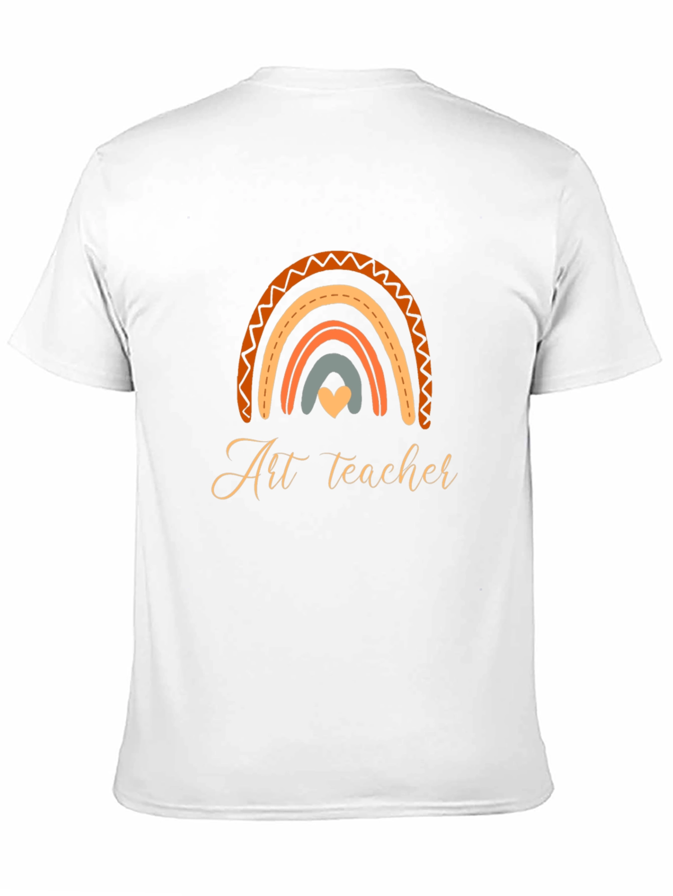 Art Teacher Rainbow Graphic T-Shirt