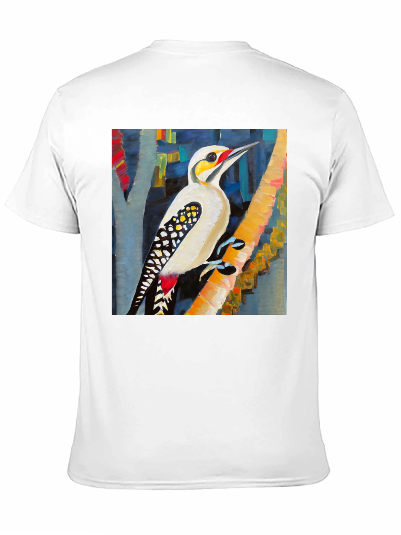Woodpecker Art T-Shirt - Nature Inspired Design