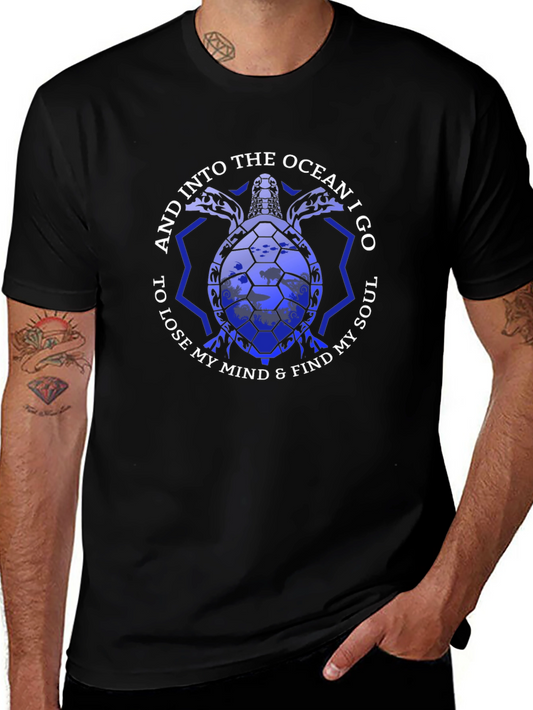 Ocean Turtle Graphic Tee - Lose Your Mind & Find Your Soul