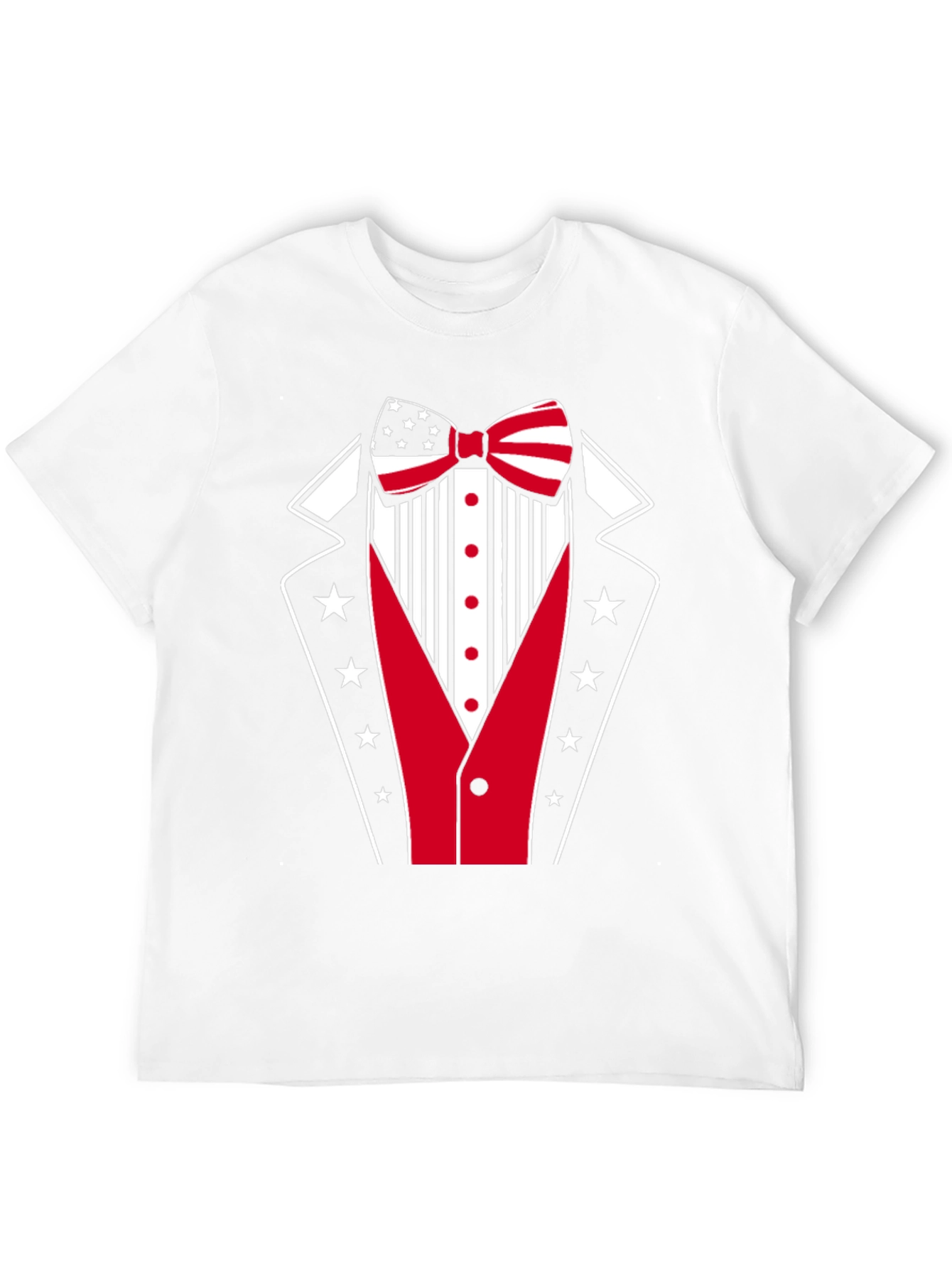 Patriotic Tuxedo Graphic T-Shirt