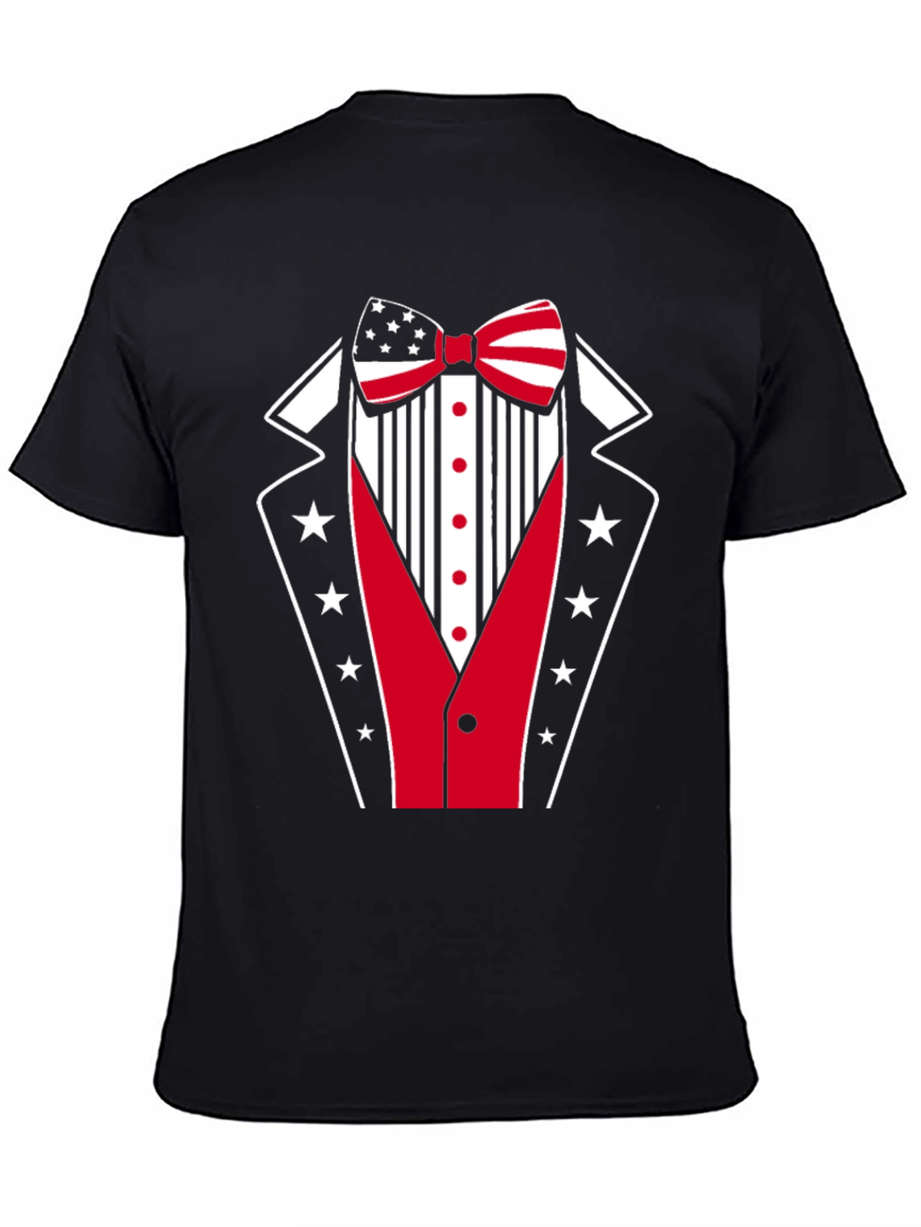 Patriotic Tuxedo Graphic T-Shirt