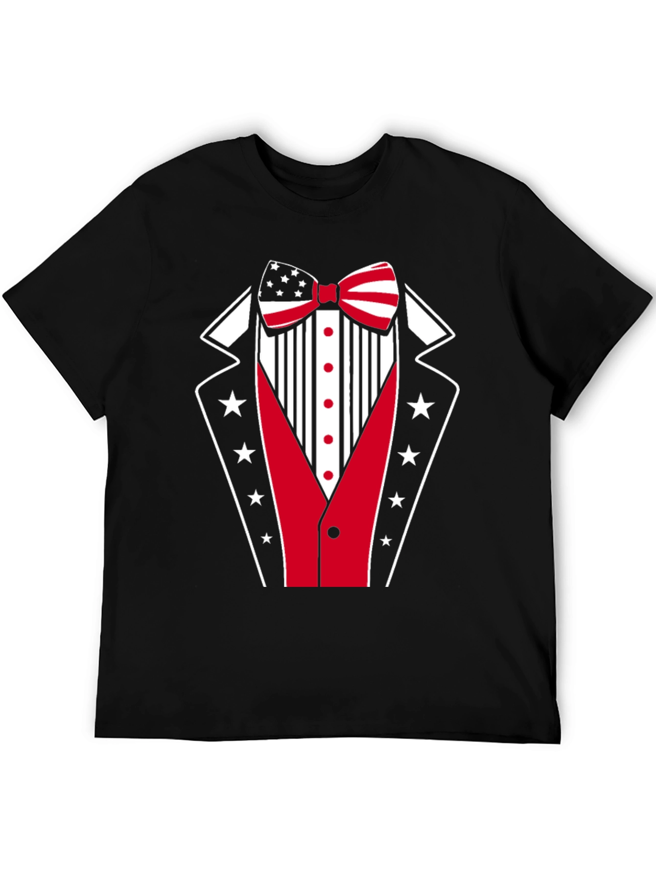 Patriotic Tuxedo Graphic T-Shirt