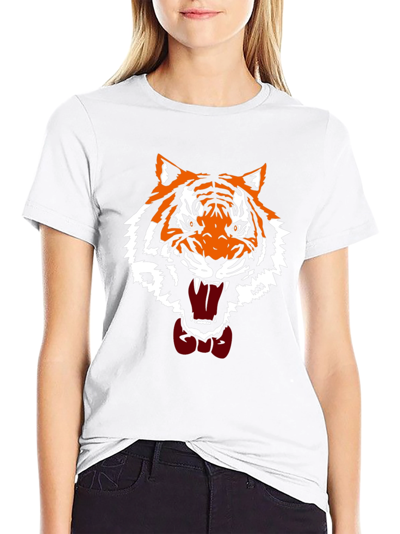Tiger Graphic Tee - Cool Animal Print Shirt