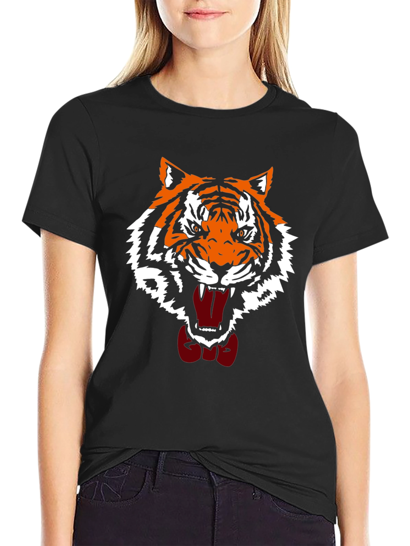 Tiger Graphic Tee - Cool Animal Print Shirt
