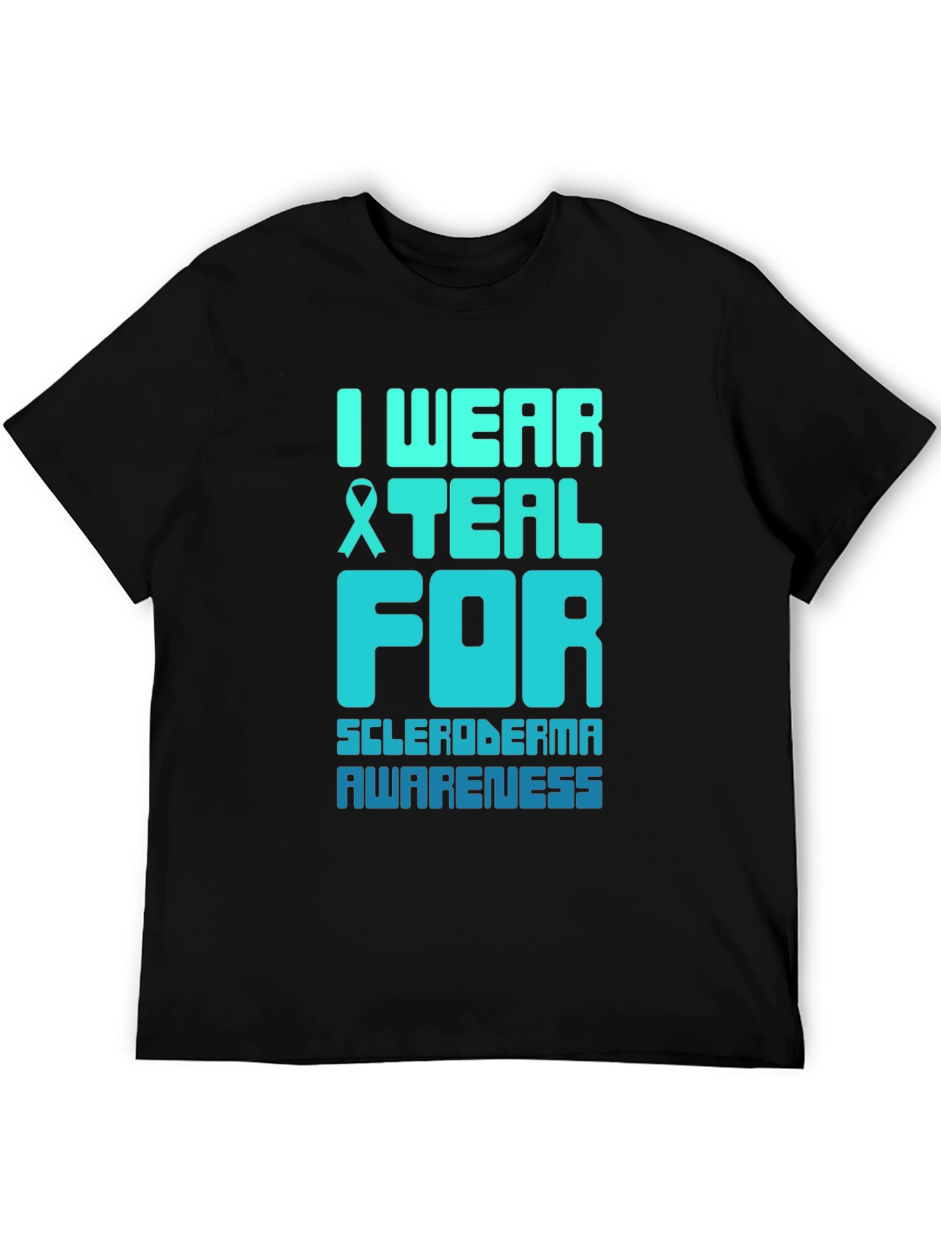 Teal Ribbon Scleroderma Awareness T-Shirt