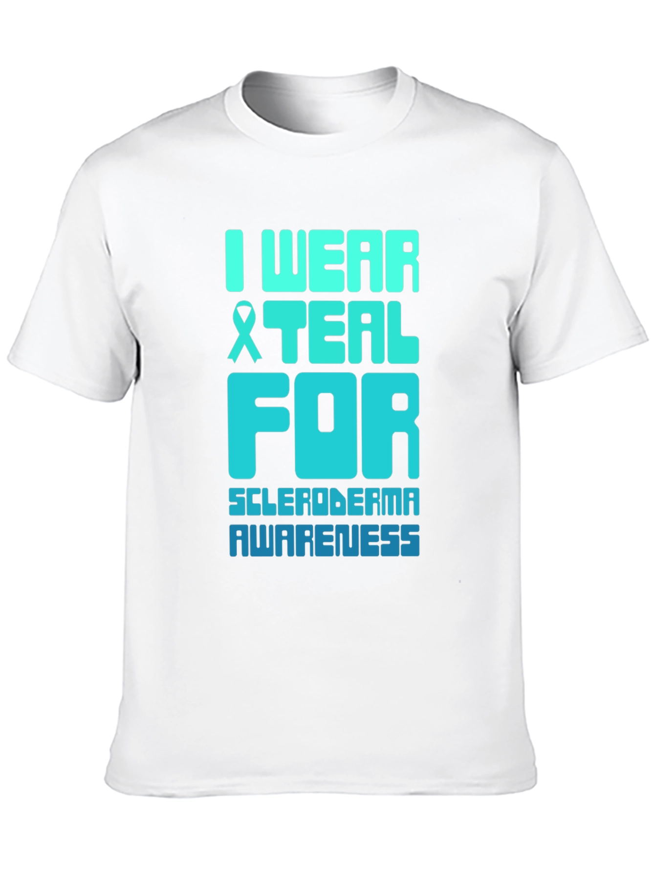 Teal Ribbon Scleroderma Awareness T-Shirt