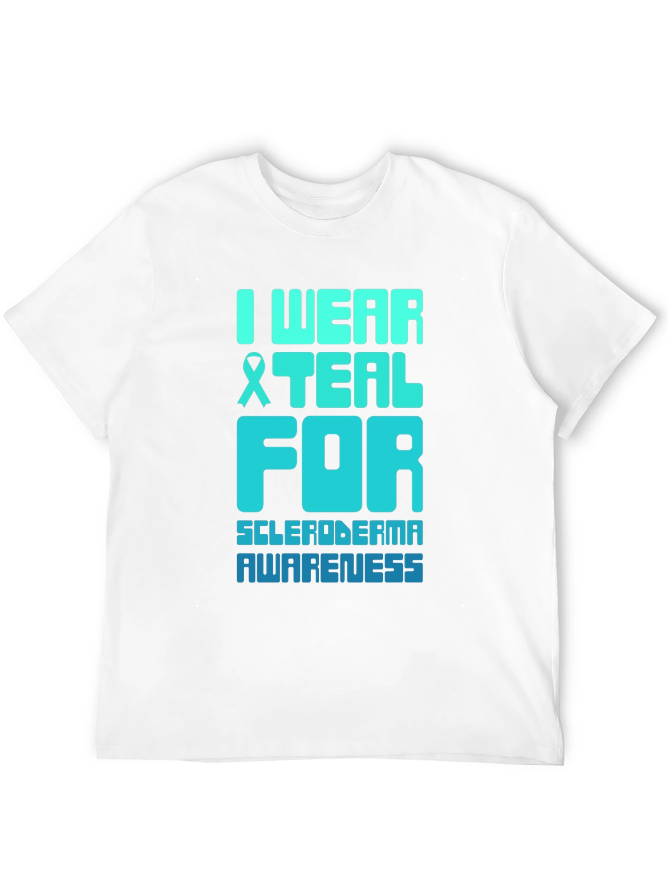 Teal Ribbon Scleroderma Awareness T-Shirt