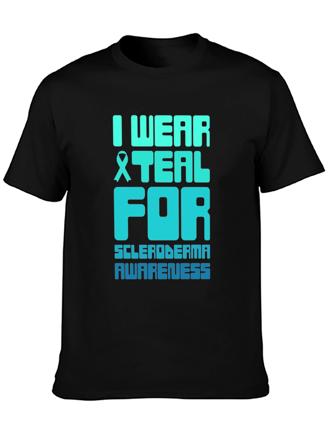 Teal Ribbon Scleroderma Awareness T-Shirt