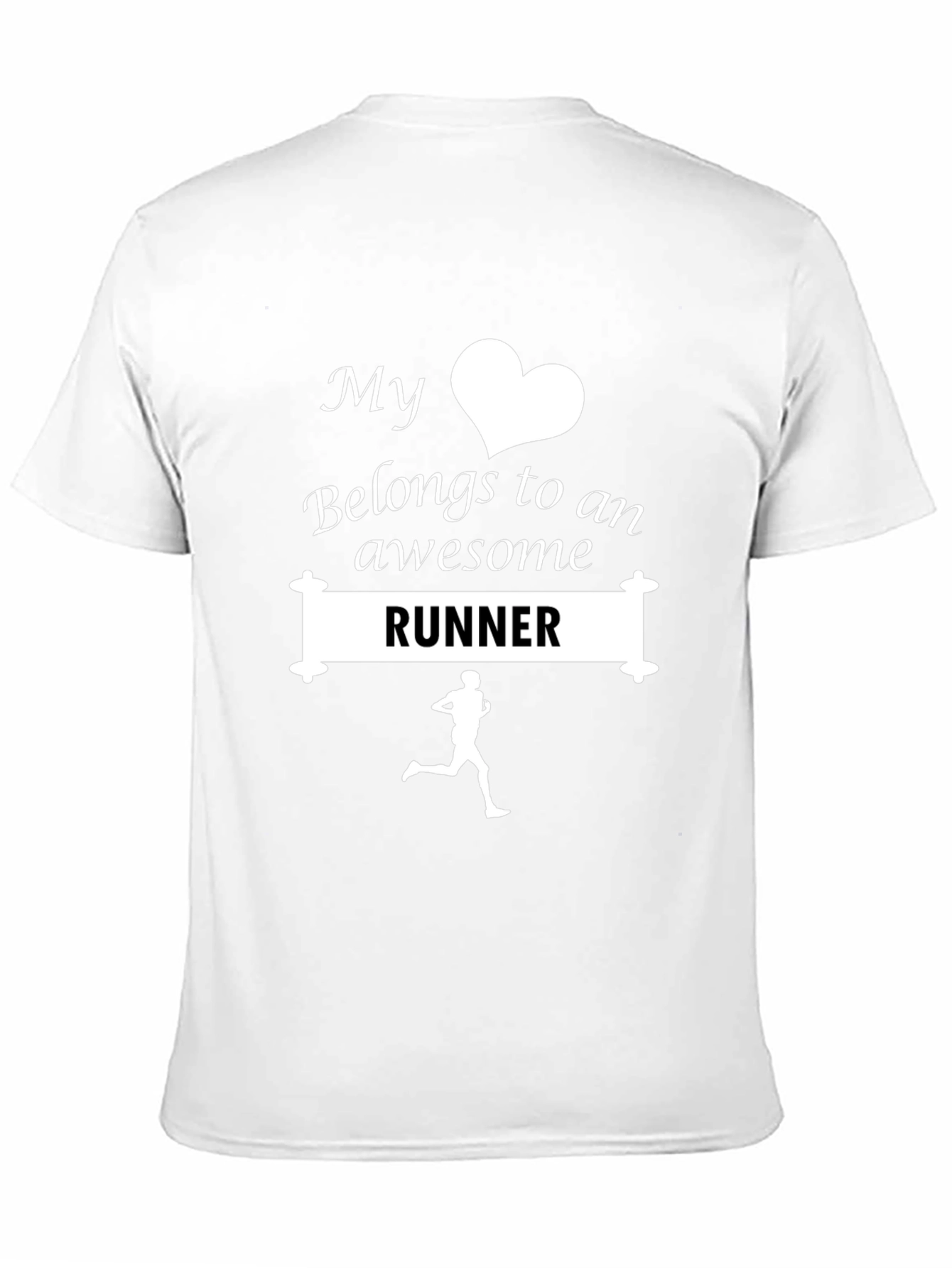 My Heart Belongs to a Runner T-Shirt - Black