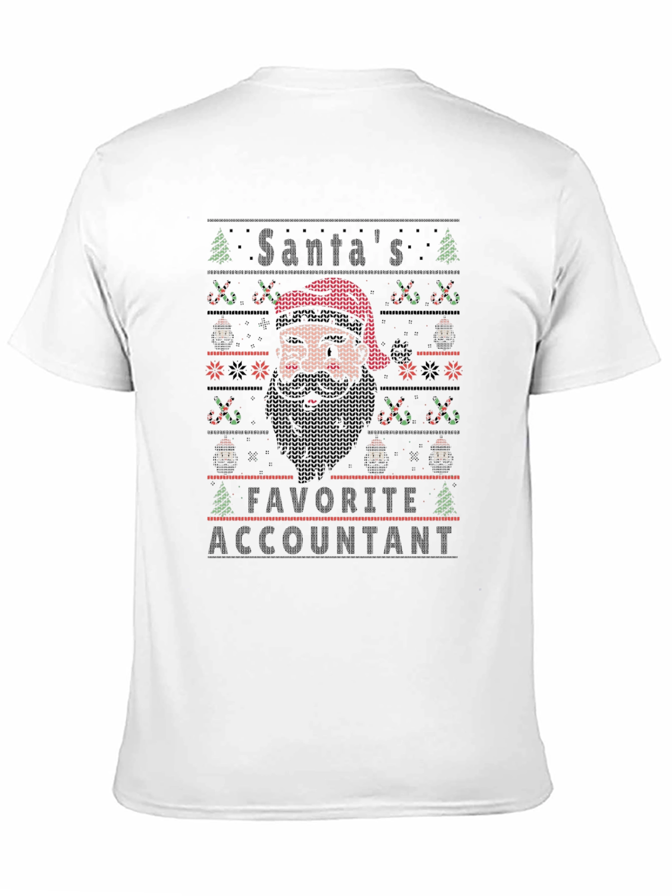 Santas Favorite Accountant Ugly Christmas Sweater T-Shirt